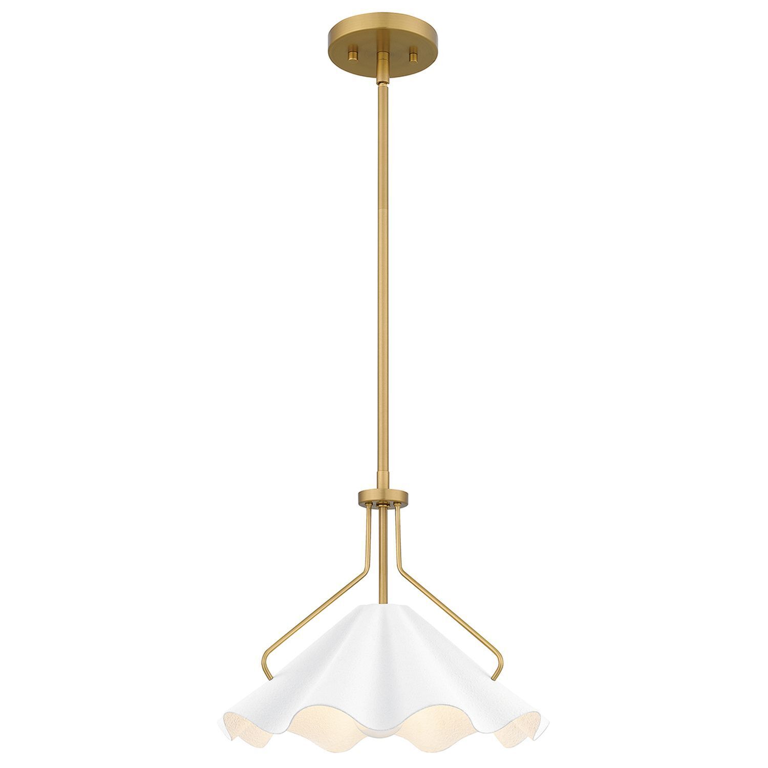 Suspension Blanc Laiton antique H : max. 130,9 cm Métal E27 Lampe