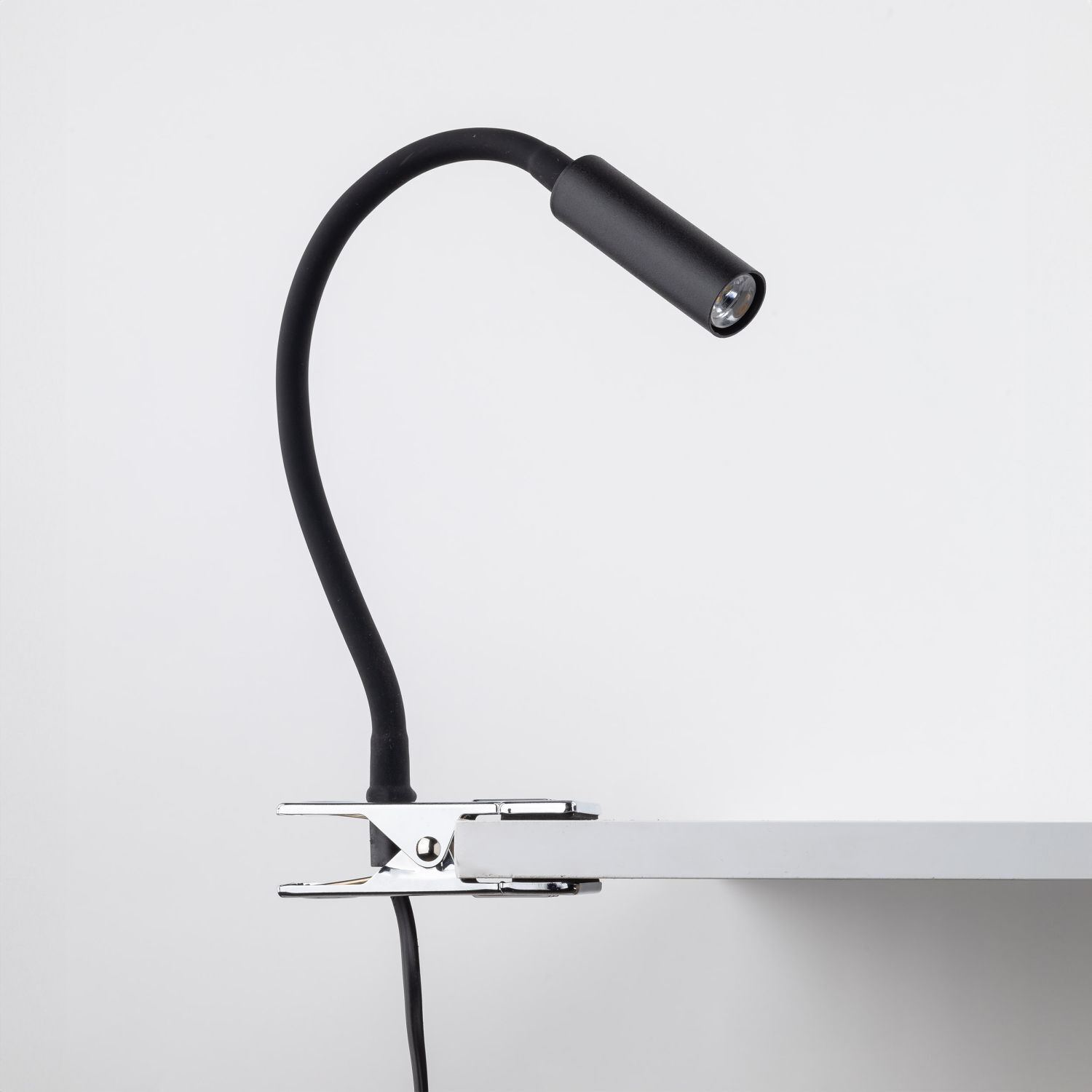 Lampe de bureau Flexarm noir chrome G9 hauteur 40 cm Lampe