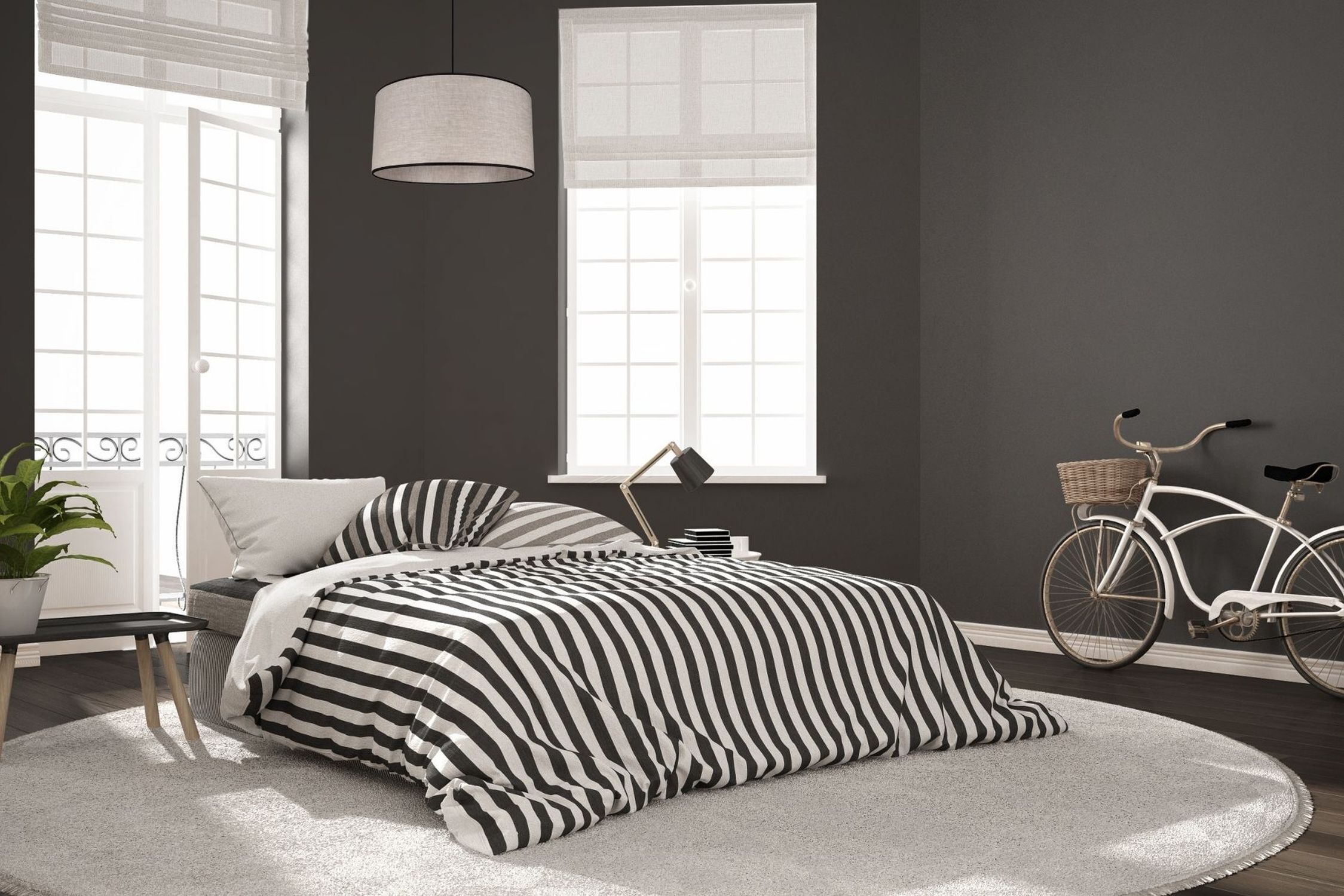 Dekoration für Zuhause, Kissen, Mobiliar, Lampe, Bett