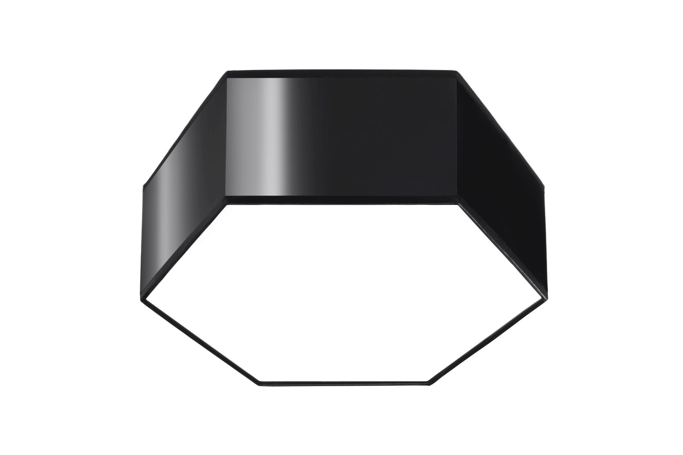 Plafonnier noir petit plat faible éblouissement 2x E27 ESROM