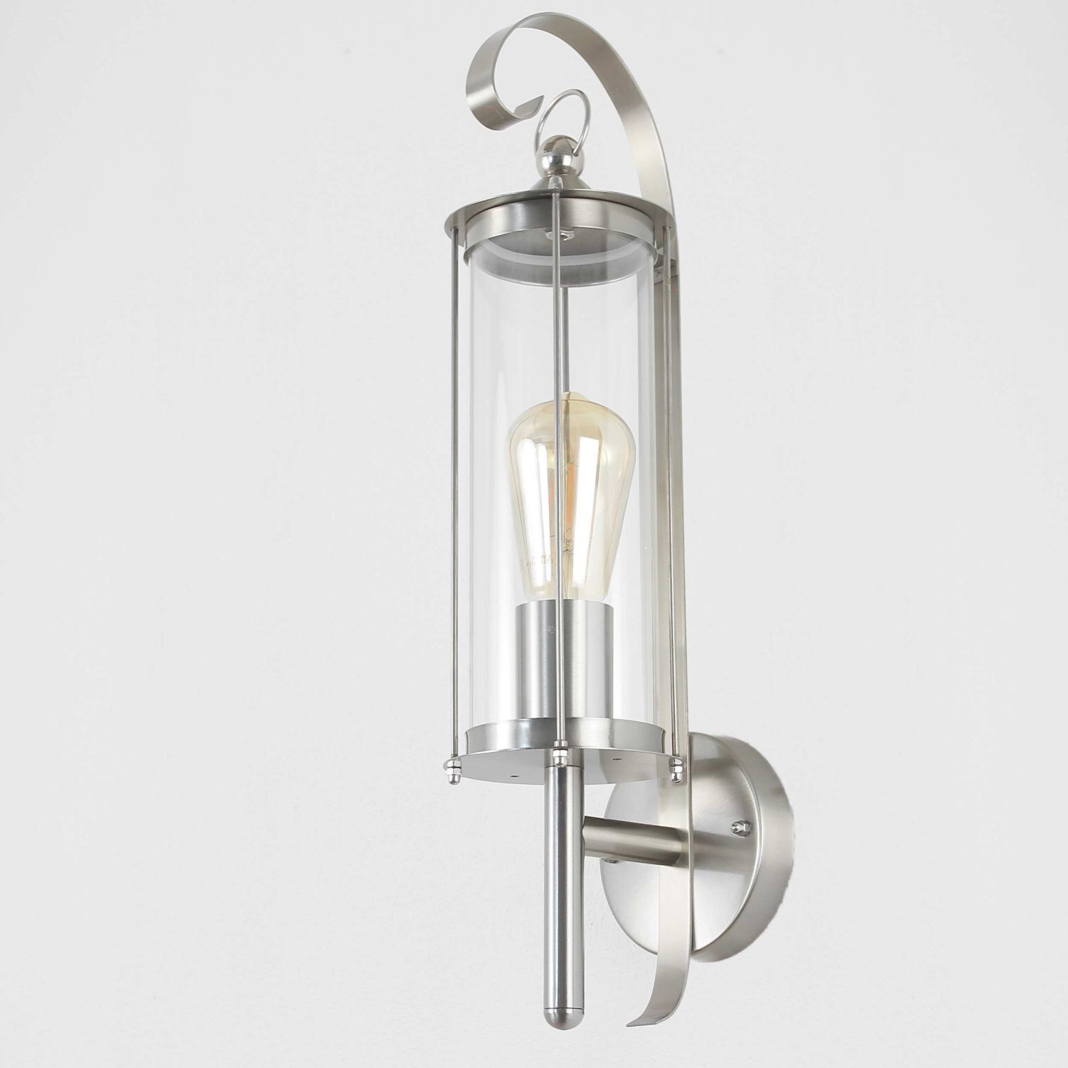 Lanterne en acier inoxydable pour le mur Lampe d'extérieur Drinnen, Zimmer, Duscharmatur, Leuchte, Lampe