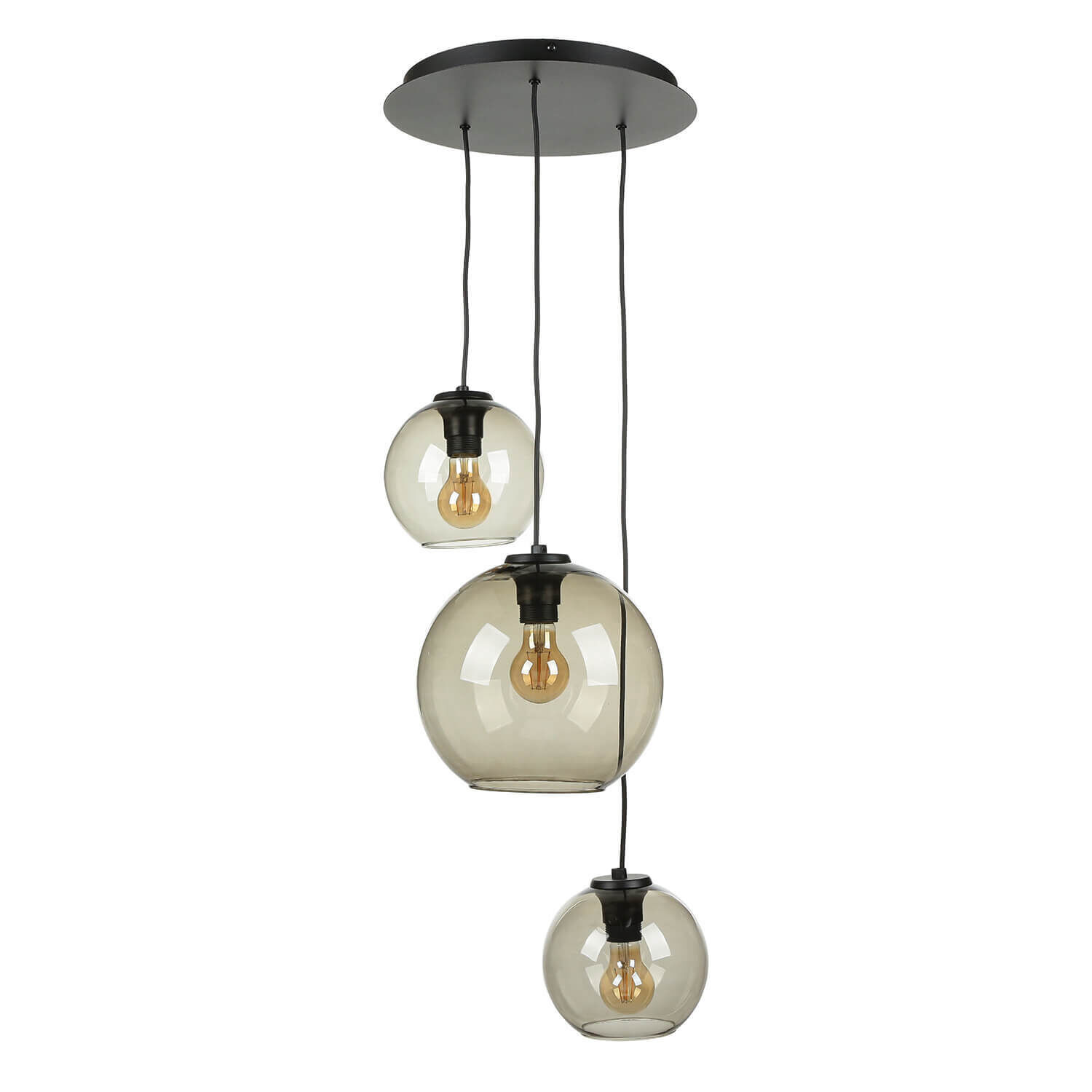 Suspension Boule Abat-jour Verre P : max. 100cm 3x E27