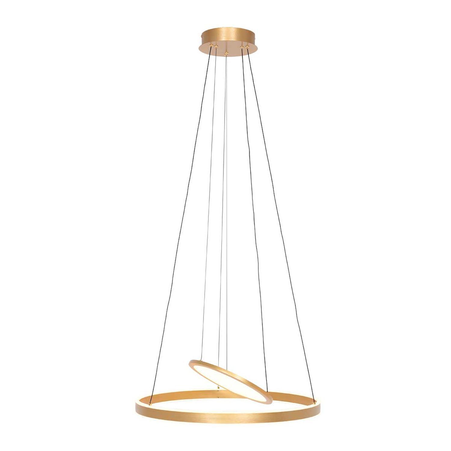 Suspension LED or 60 cm rond 2700 K anneau plaque