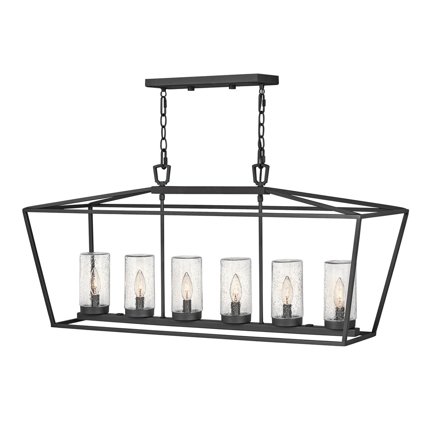 Suspension extérieure 101,6 cm de long E14 IP44 Noir Vintage
