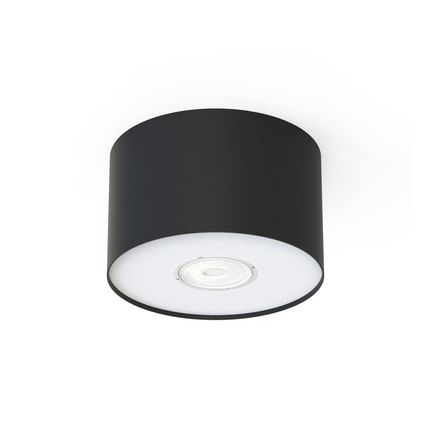Spot noir GU10 Ø 12,7 cm petit H : 8 cm Moderne apparent