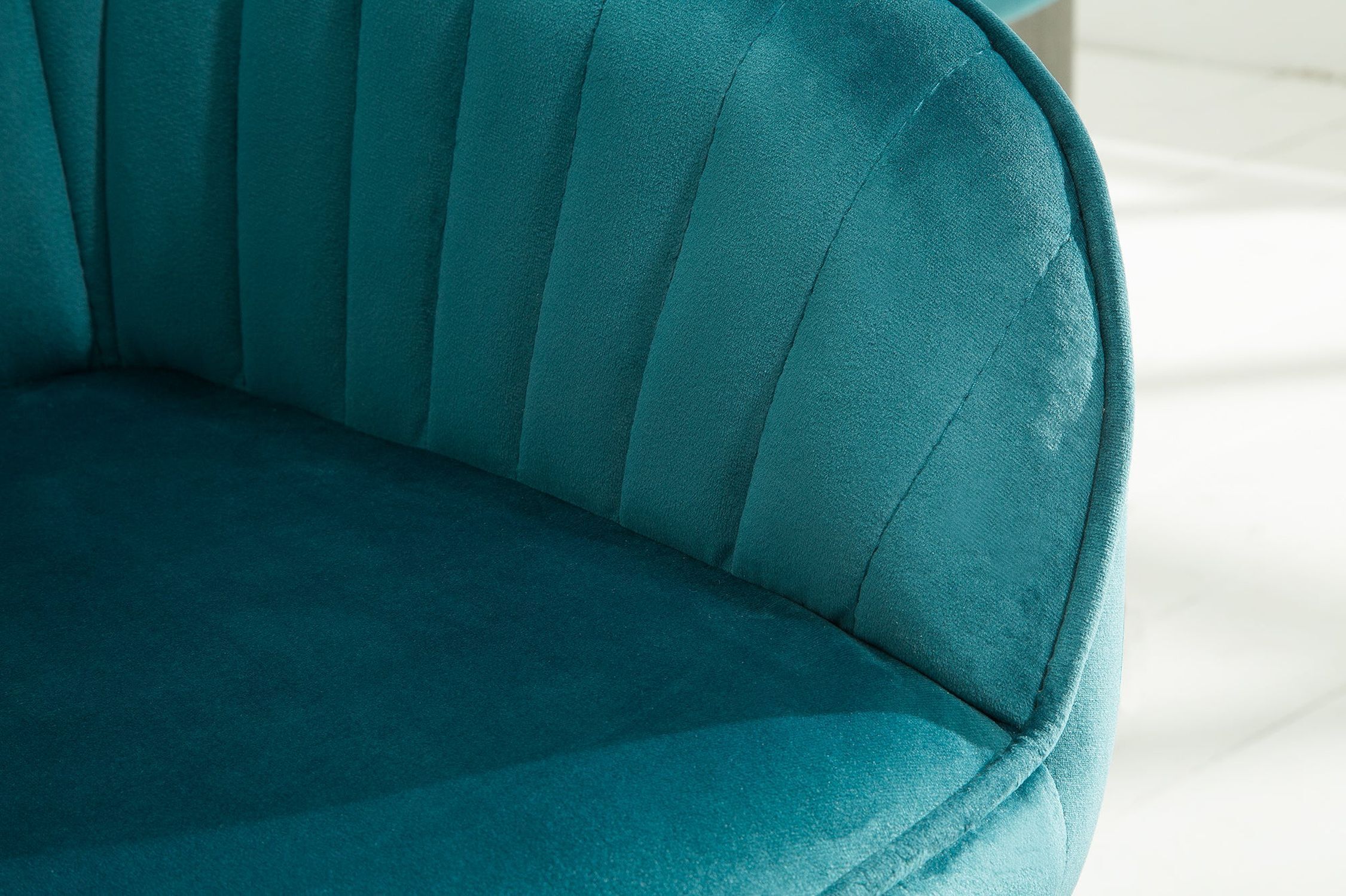 Chaise de salle à manger turquoise noir en velours métal avec accoudoirs Kissen, Dekoration für Zuhause, Mobiliar, Stuhl