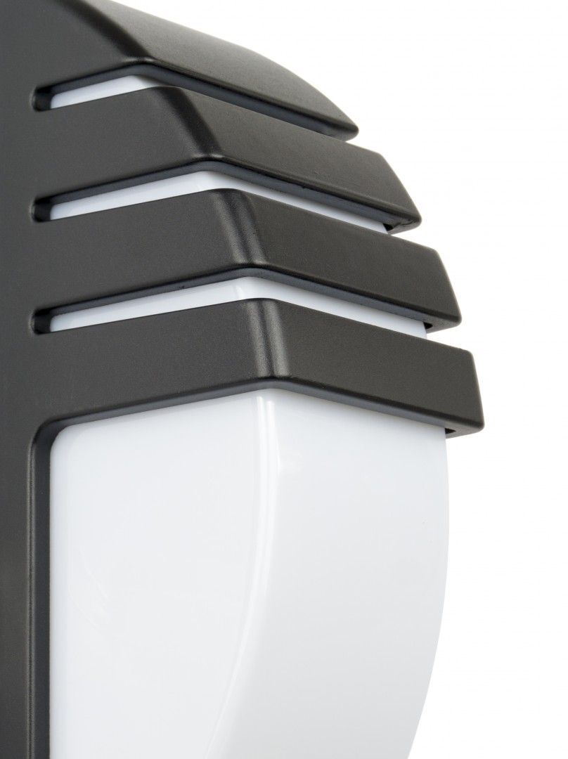 Applique murale noire IP54 H:35 cm faible éblouissement FALOMA