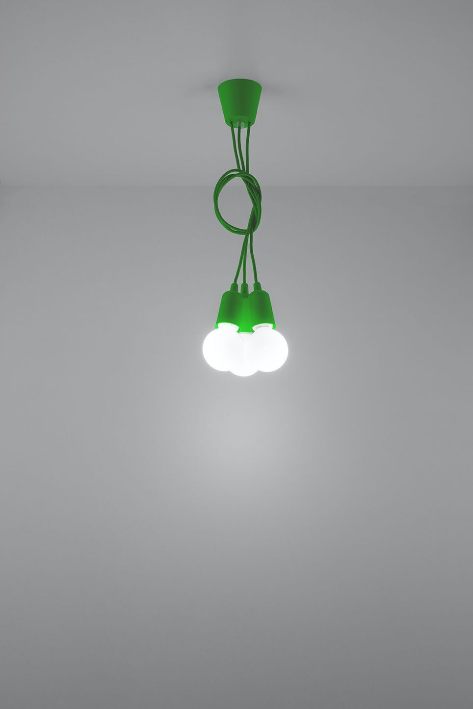 Suspension NESSA Vert réglable jusqu'à 90cm Rétro