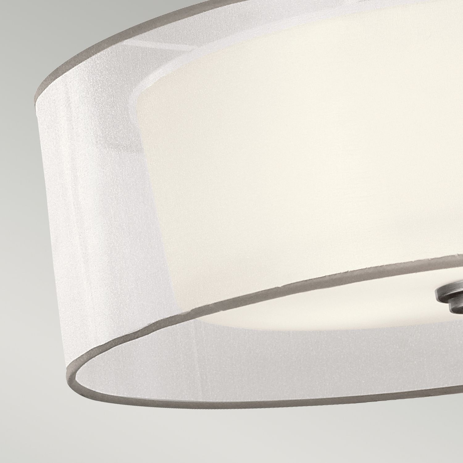 Lampe à suspendre blanc étain antique Ø51cm faible éblouissement 4x E27