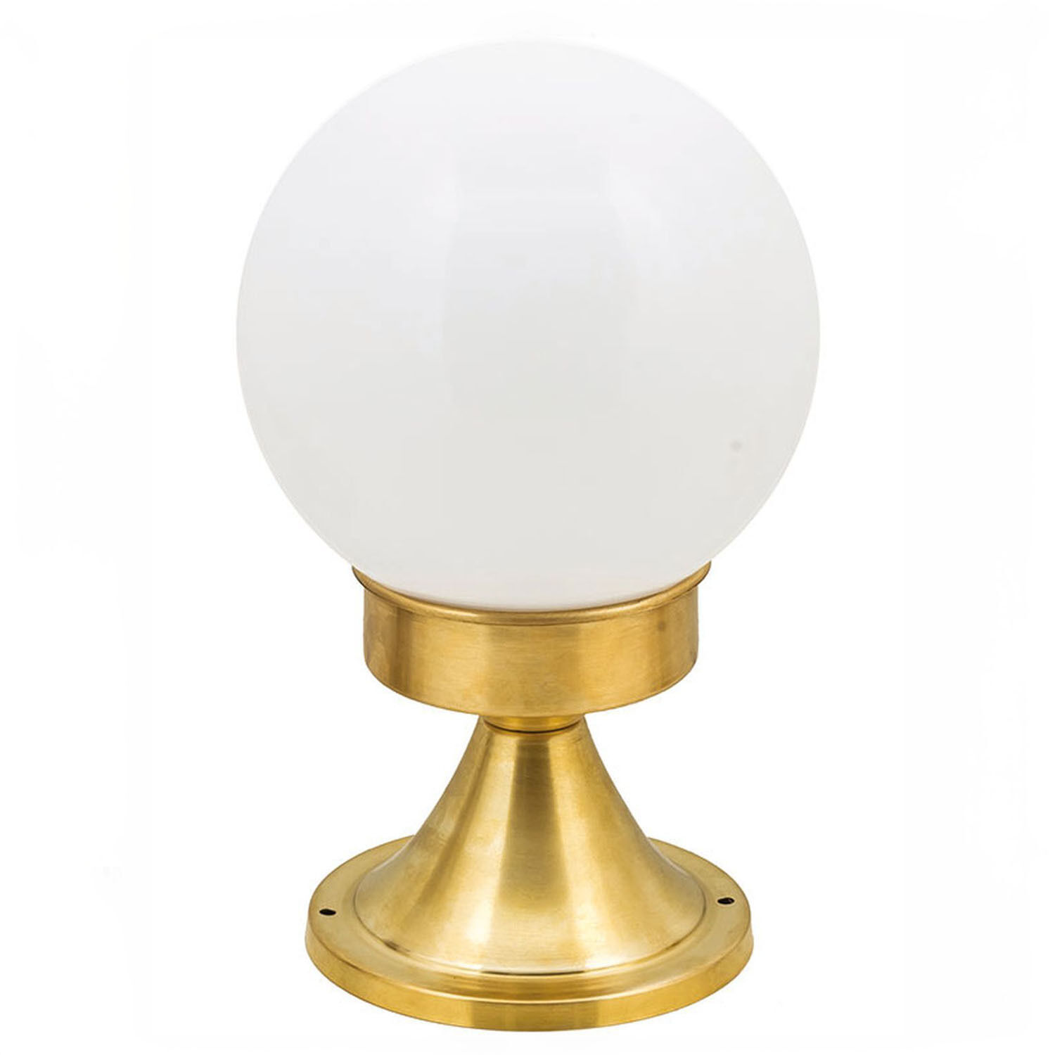 Lampes de socle en laiton Boule Abat-jour H:25cm Ø15cm