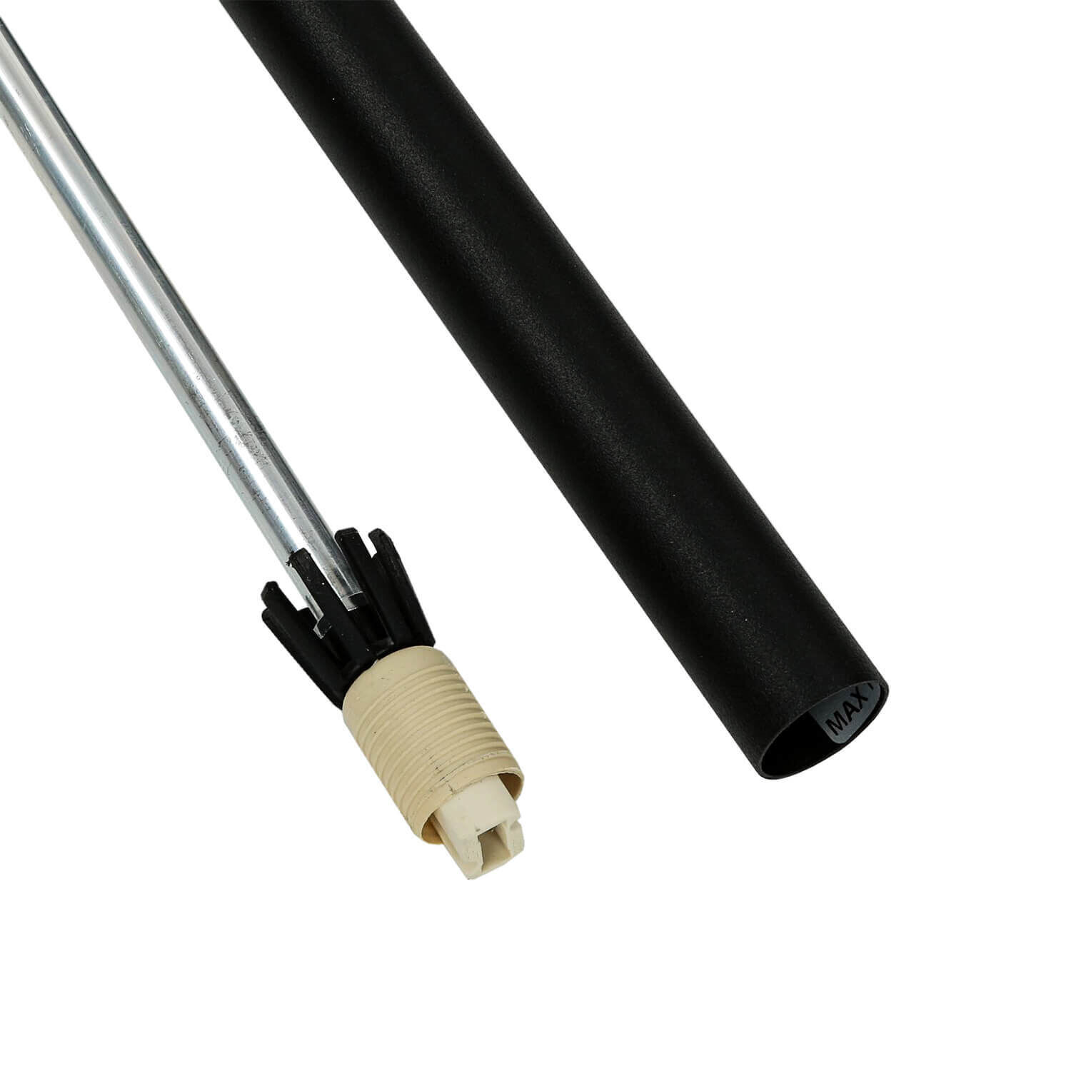 Lampe à suspendre noire métal cylindre G9 étroit
