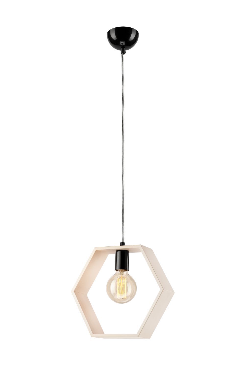 Lampe à suspendre en bois Abat-jour ouvert Lampe de table