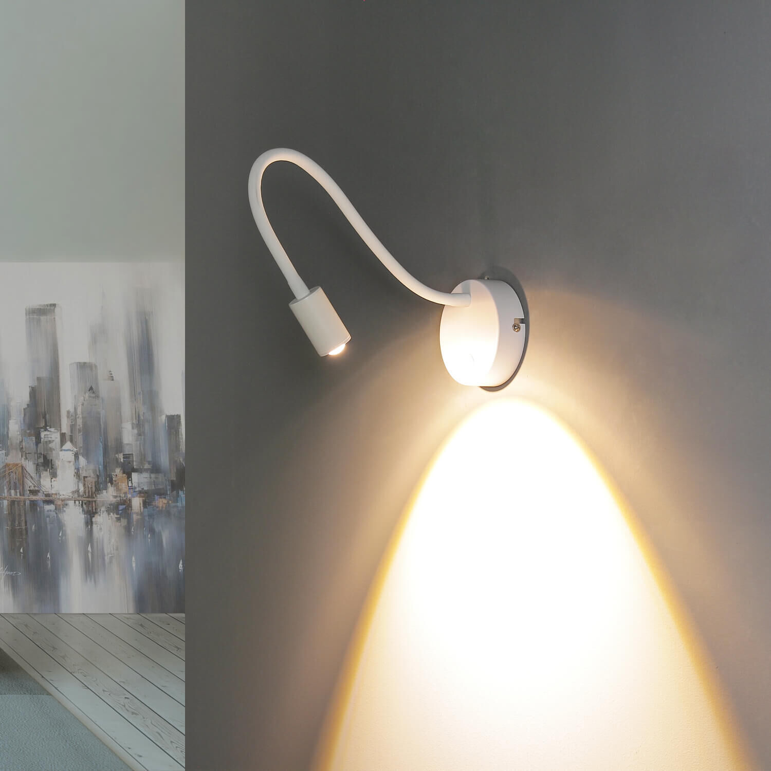 Applique murale LED flexible métal design intemporel Beleuchtung, Lampe