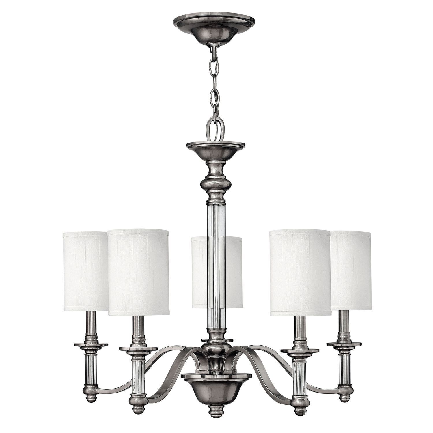 Lustre LUANA en nickel Ø:66cm à raccourcir Lampe