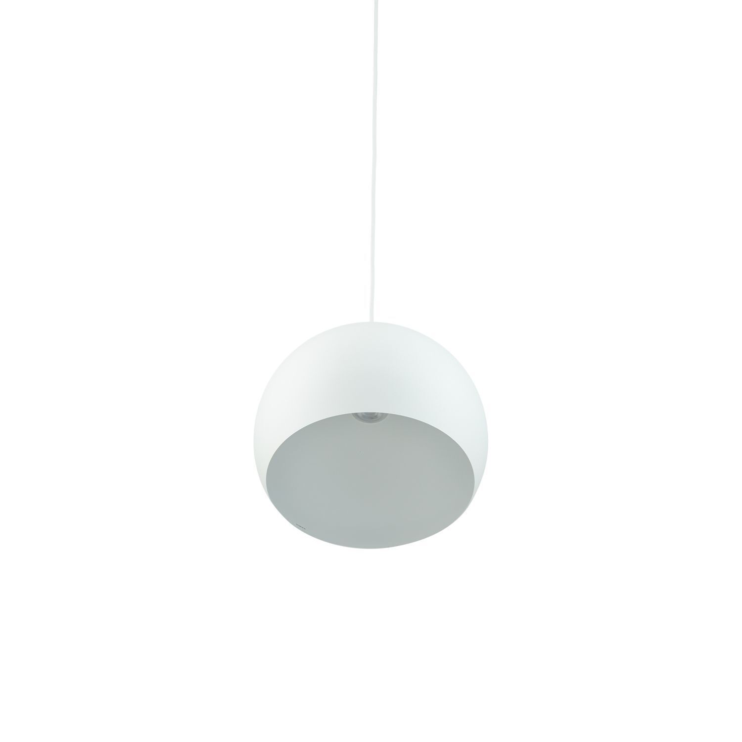 Suspension Abat-jour sphérique Ø 27,5 cm GU10 Blanc Métal Rétro Deckenleuchte