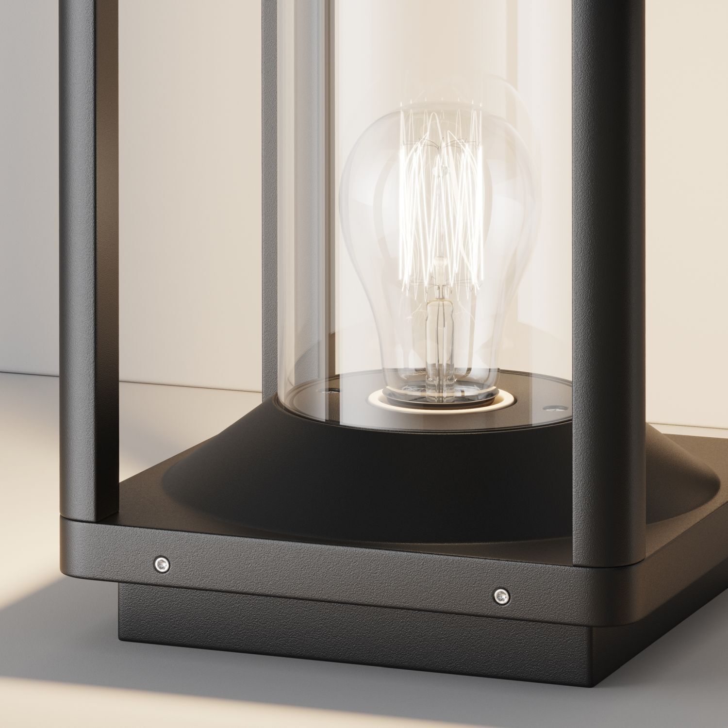 Borne d'éclairage aluminium E27 IP54 hauteur 22 cm graphite Licht, Lampe