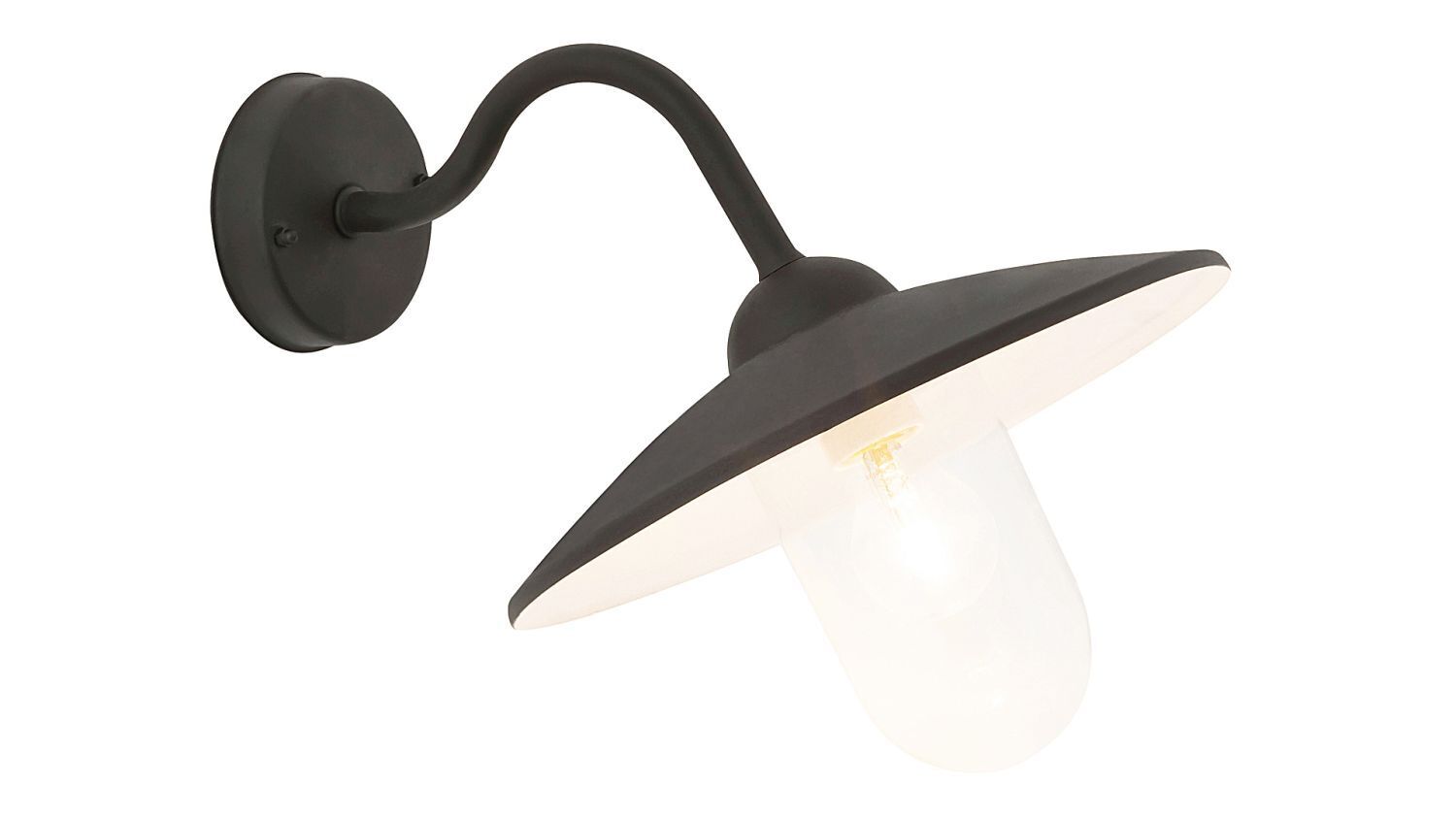 Lampe industrielle mur métal verre IP44 E27 balcon