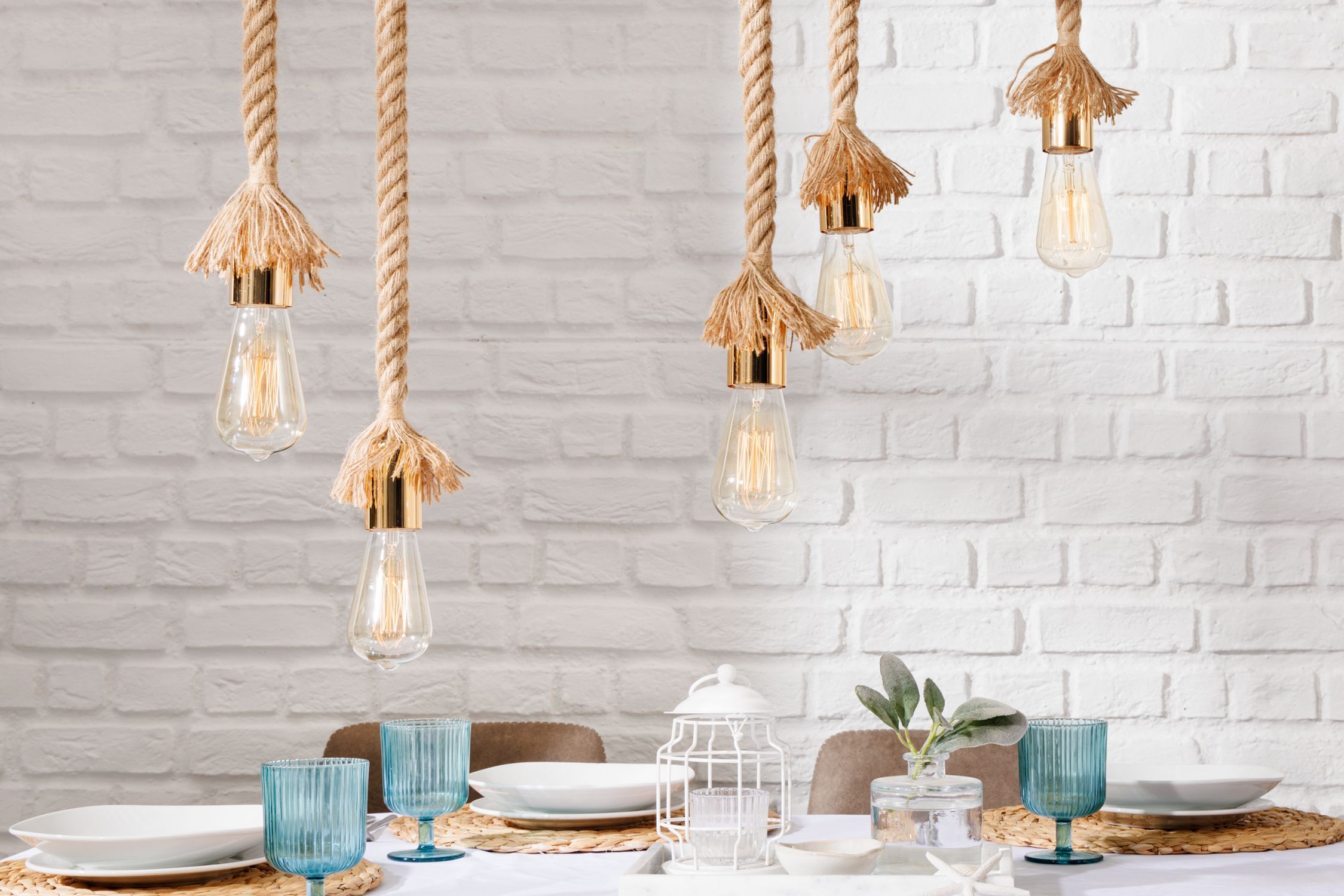 Suspension naturelle Nature 5 flammes L:90 cm E27 Drinnen, Innenarchitektur, Kunst, Kunsthandwerk, Lampe