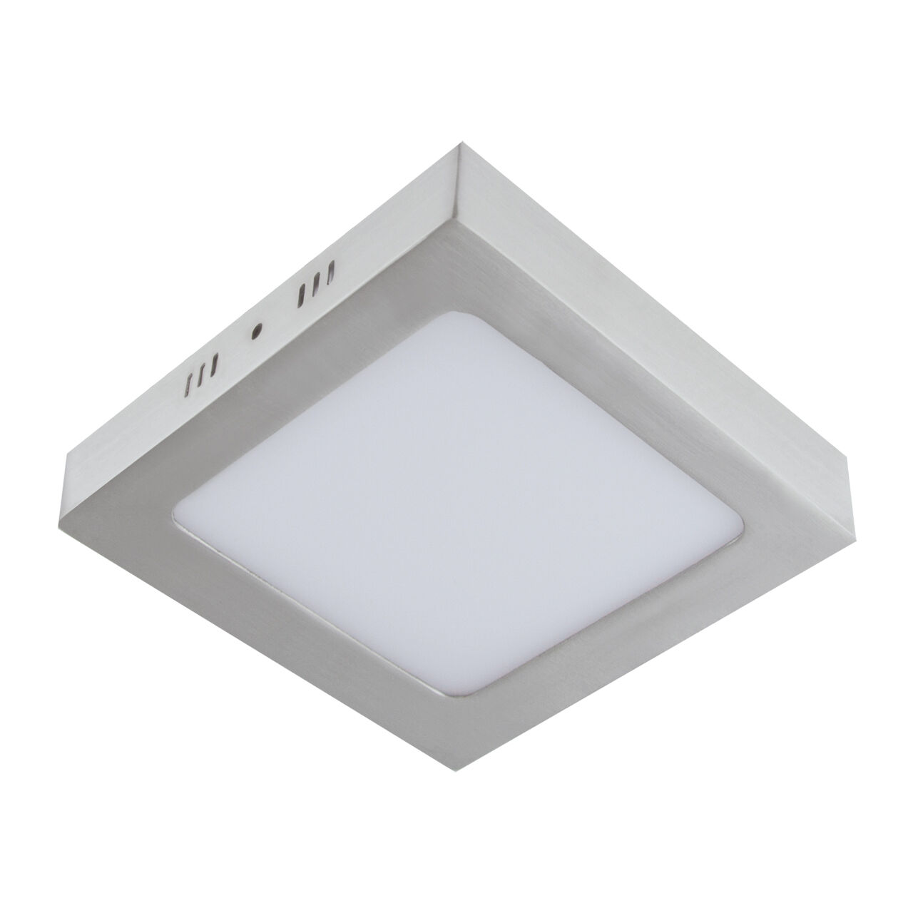 Plafonnier LED petit L : 17 cm Chromé mat Blanc 4000 K