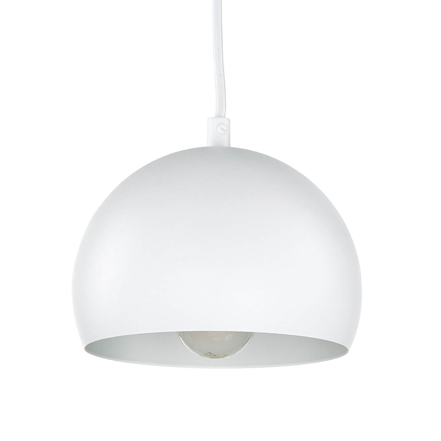 Lampe à suspendre blanche E27 design rétro 3 flammes