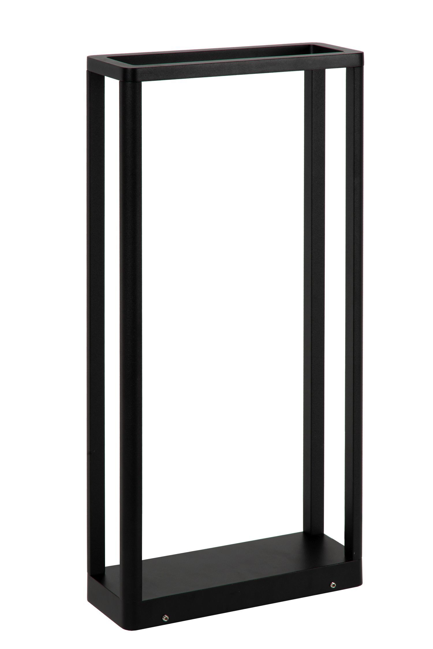 LED Sockelleuchte Schwarz 3000 K IP65 H:50 cm edel Ablage, Postfach