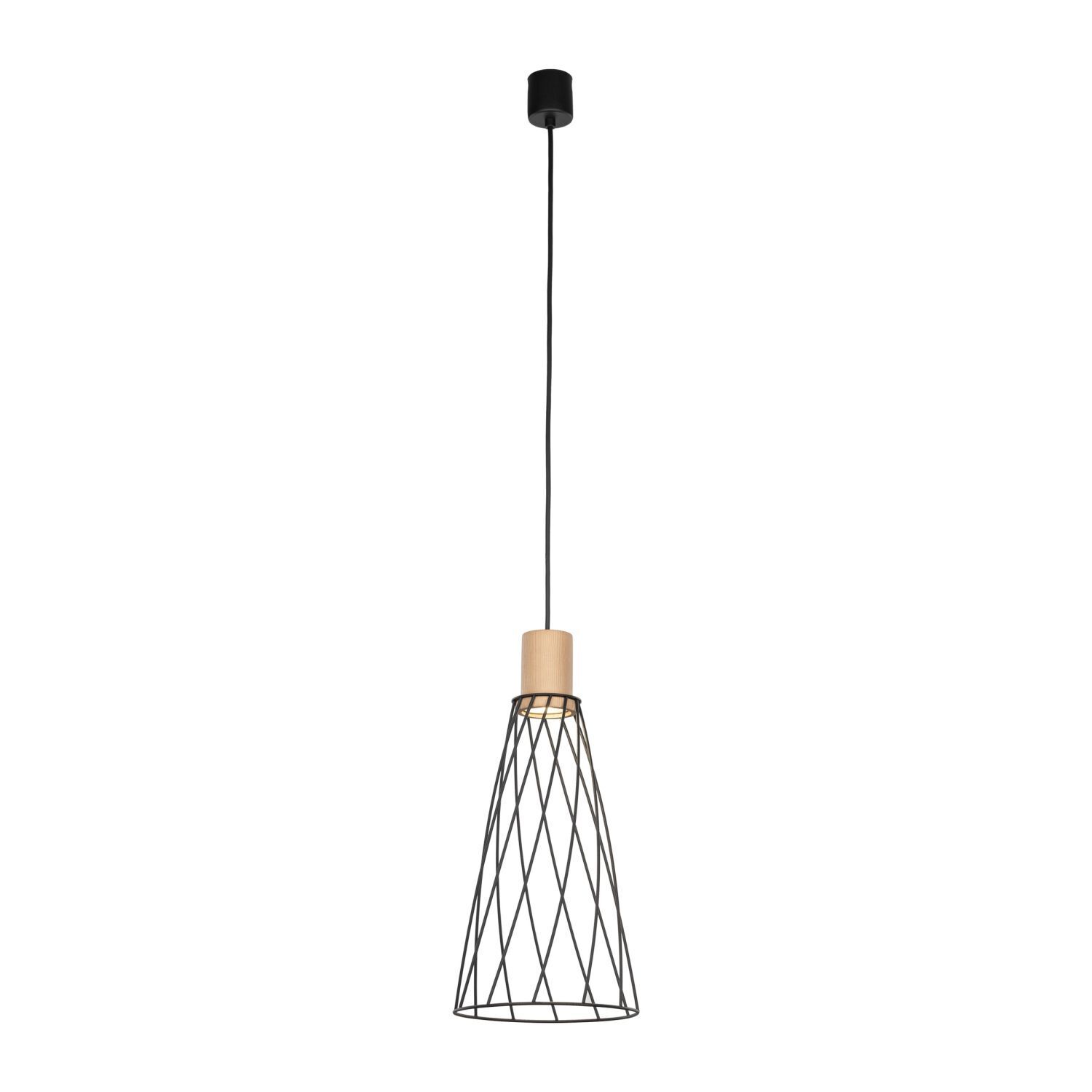 Suspension Pin noir Ø 19 cm H : max. 180 cm GU10