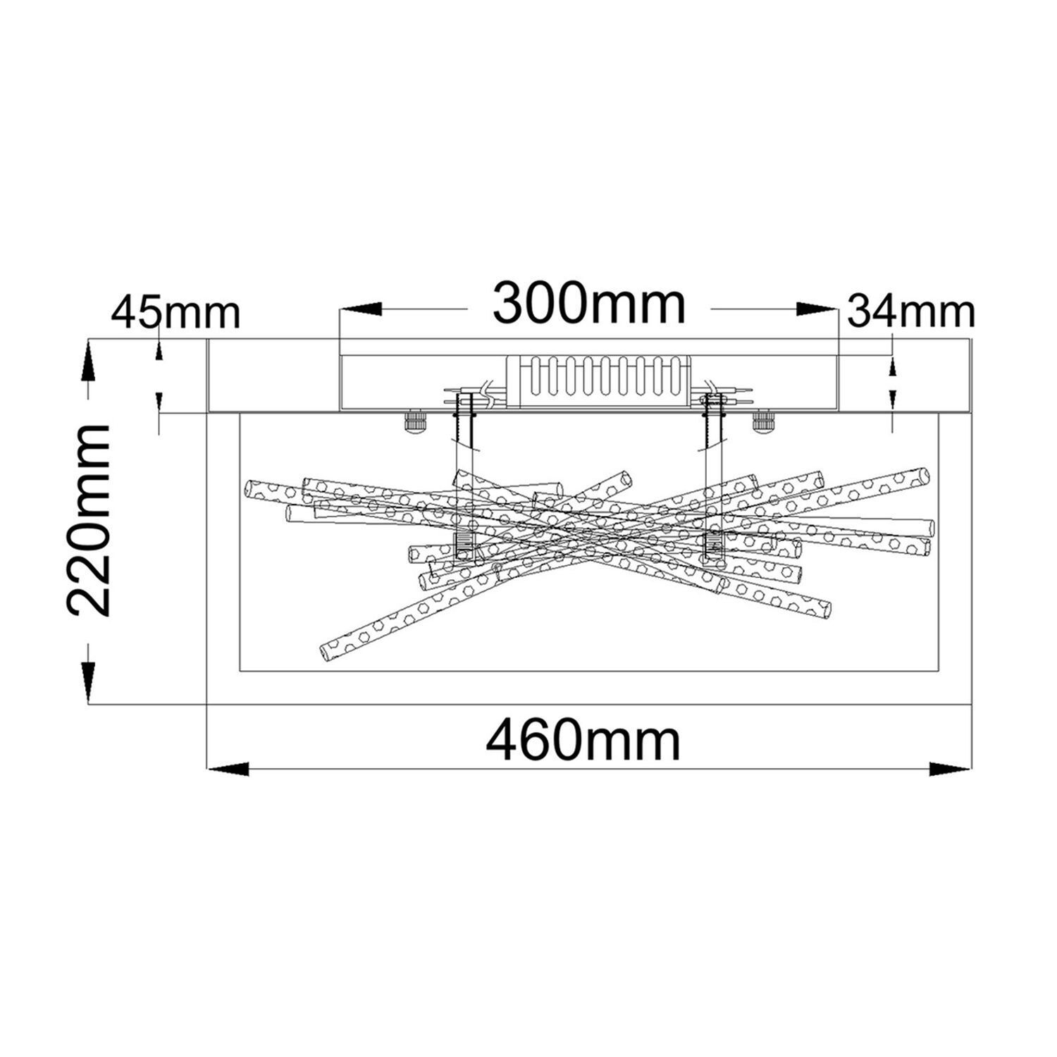Plafonnier LED noir or indirect métal VALIA
