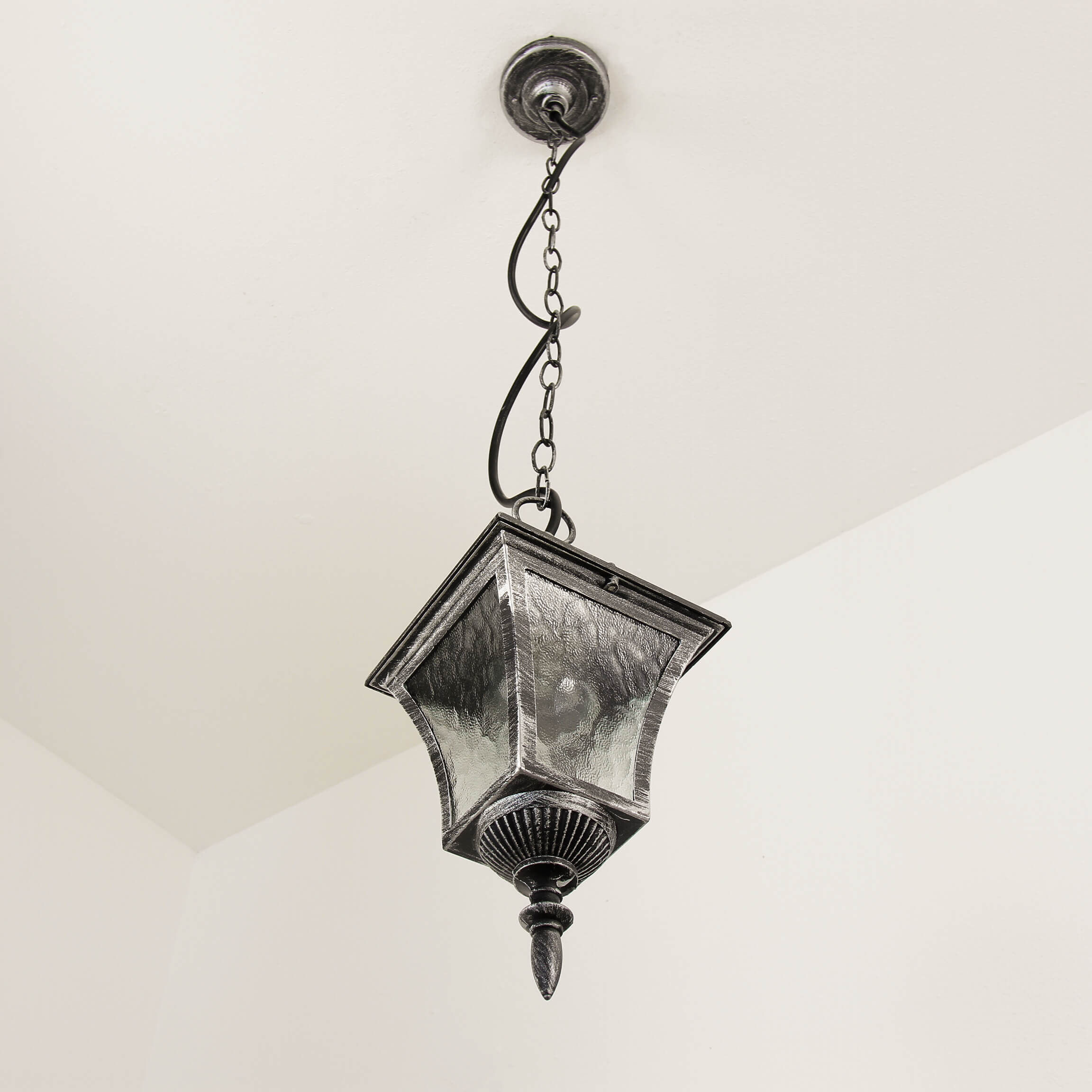 Suspension d'extérieur Argent antique résistant à la pluie TOSCANA Lampe, Leuchte, Kronleuchter