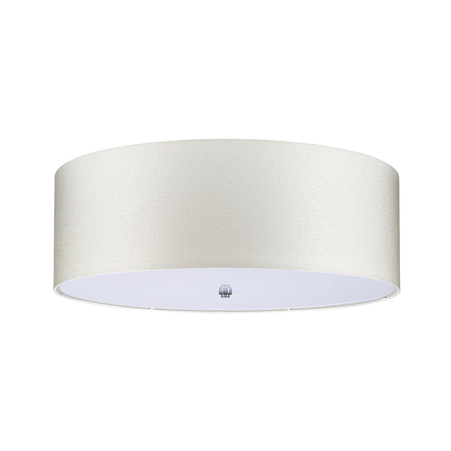 Plafonnier chambre salon crème chrome