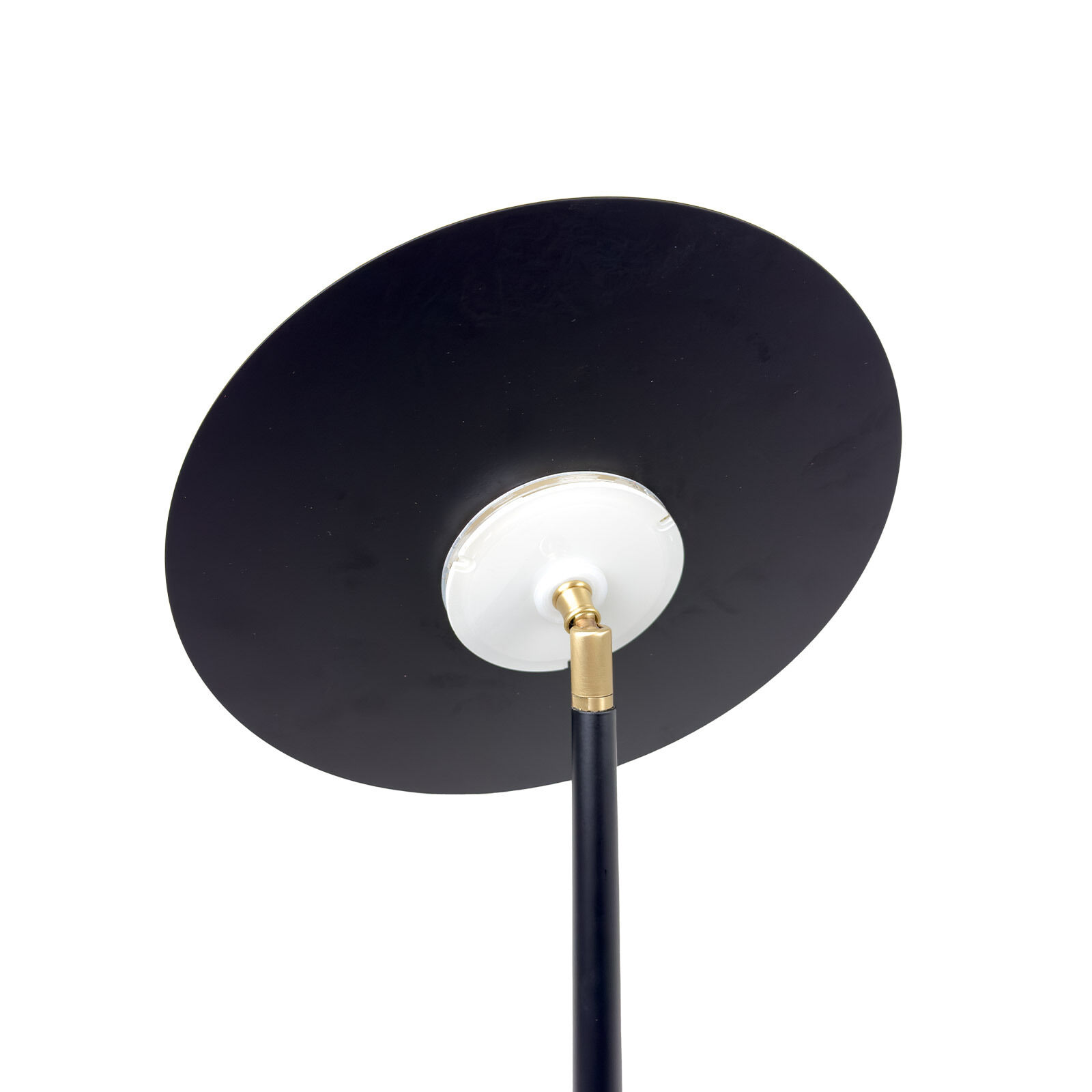 Lampadaire LED Salon 145 cm fer laiton massif