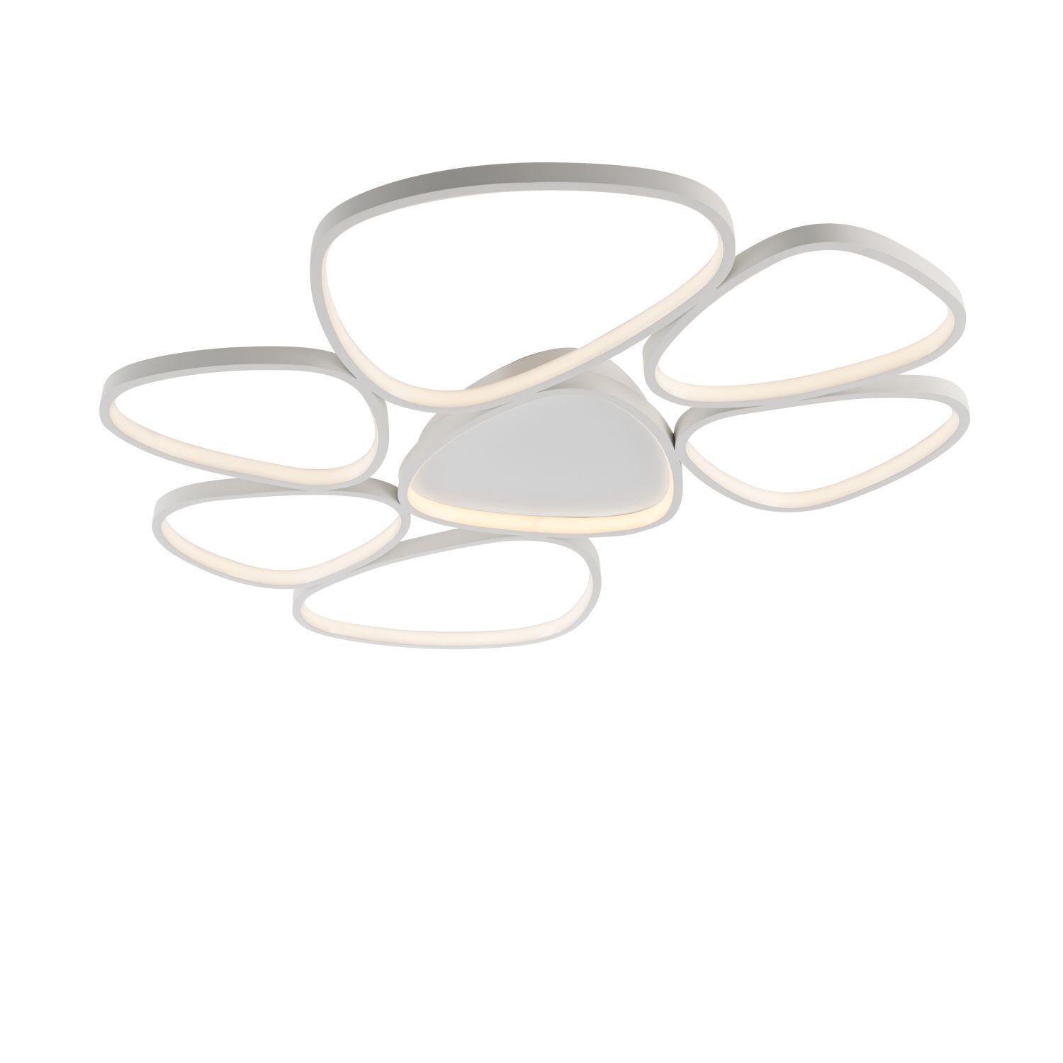 Lampe de plafonnier LED Blanc Métal 3000 K 6100 lm L:92 cm
