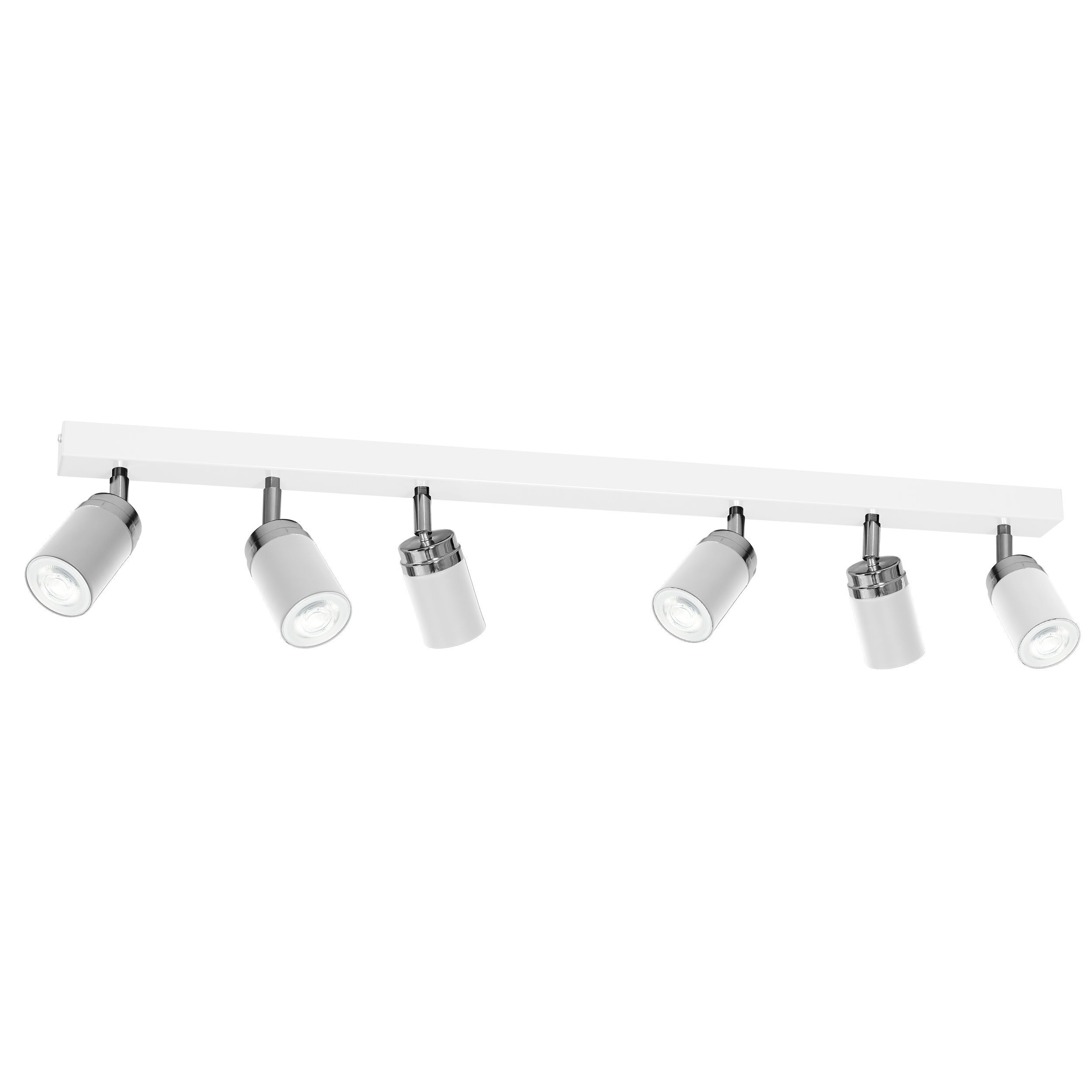 Projecteur de plafond Spot métal 6 flammes 90 cm de long