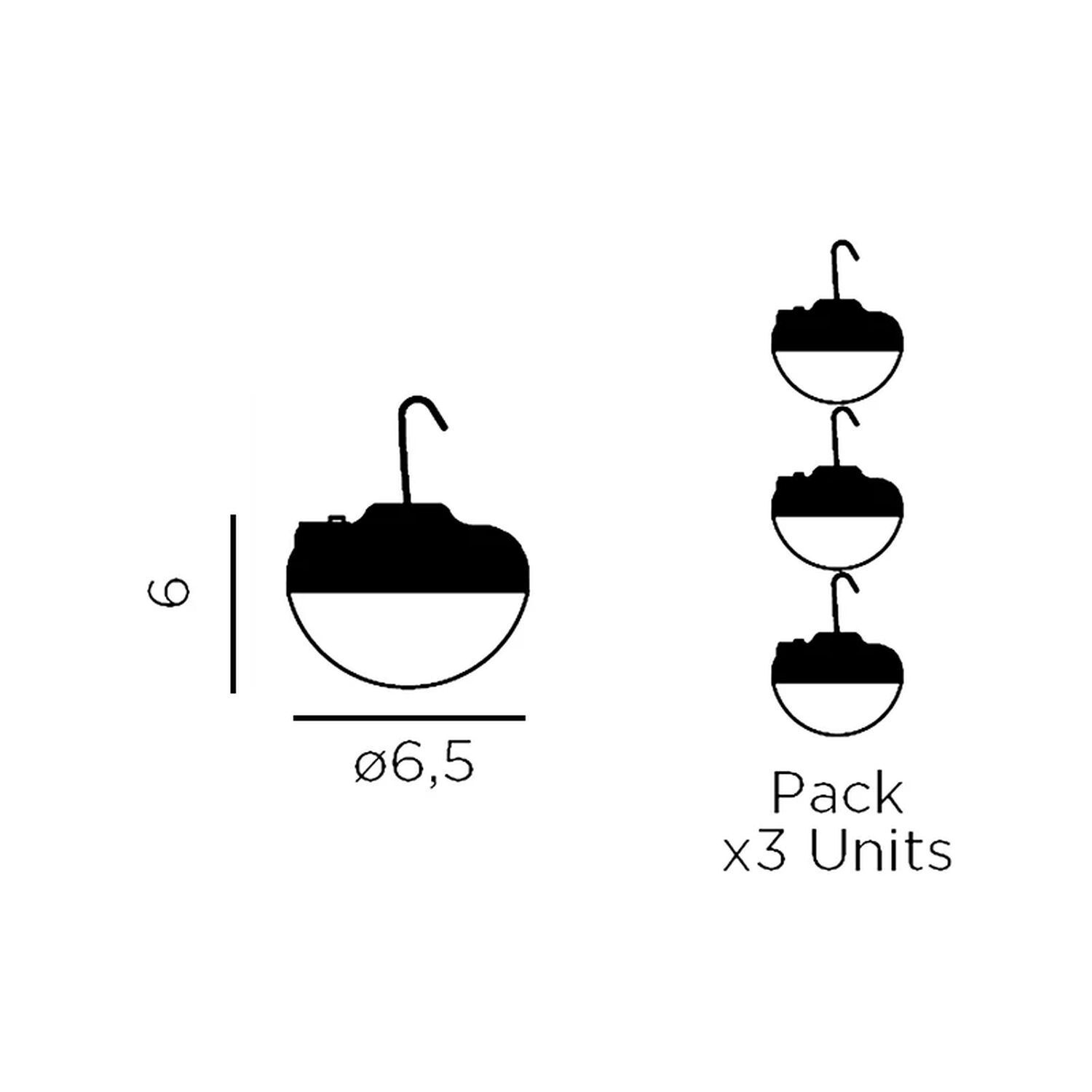 LED Campingleuchte 3er Set Akku Haken Magnet dimmbar IP54 CHERRY Zubehor, Ohrring, Schmuck, Diagramm, Handlung