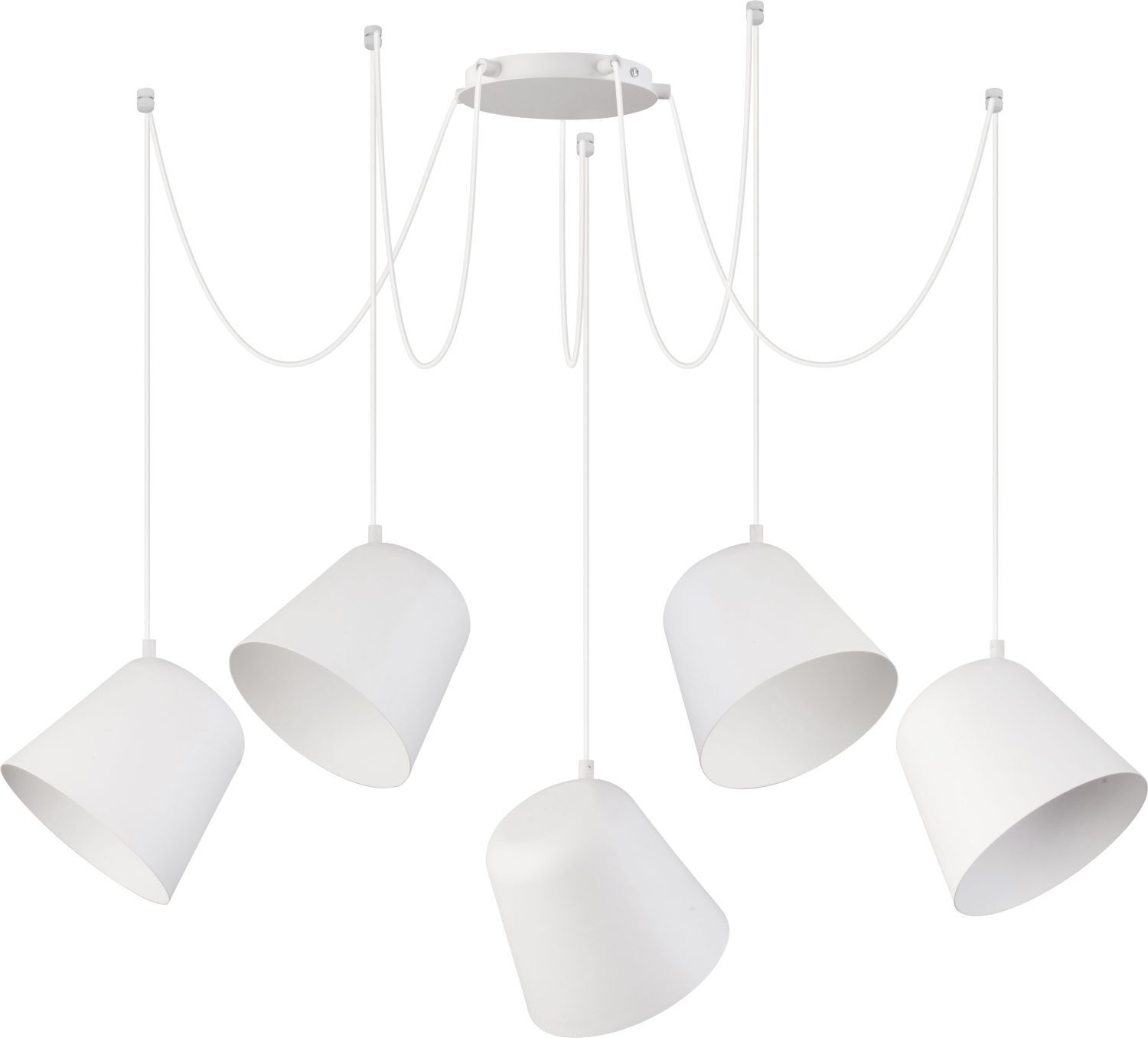 Suspension flexible Jawa 5 longues suspensions blanc