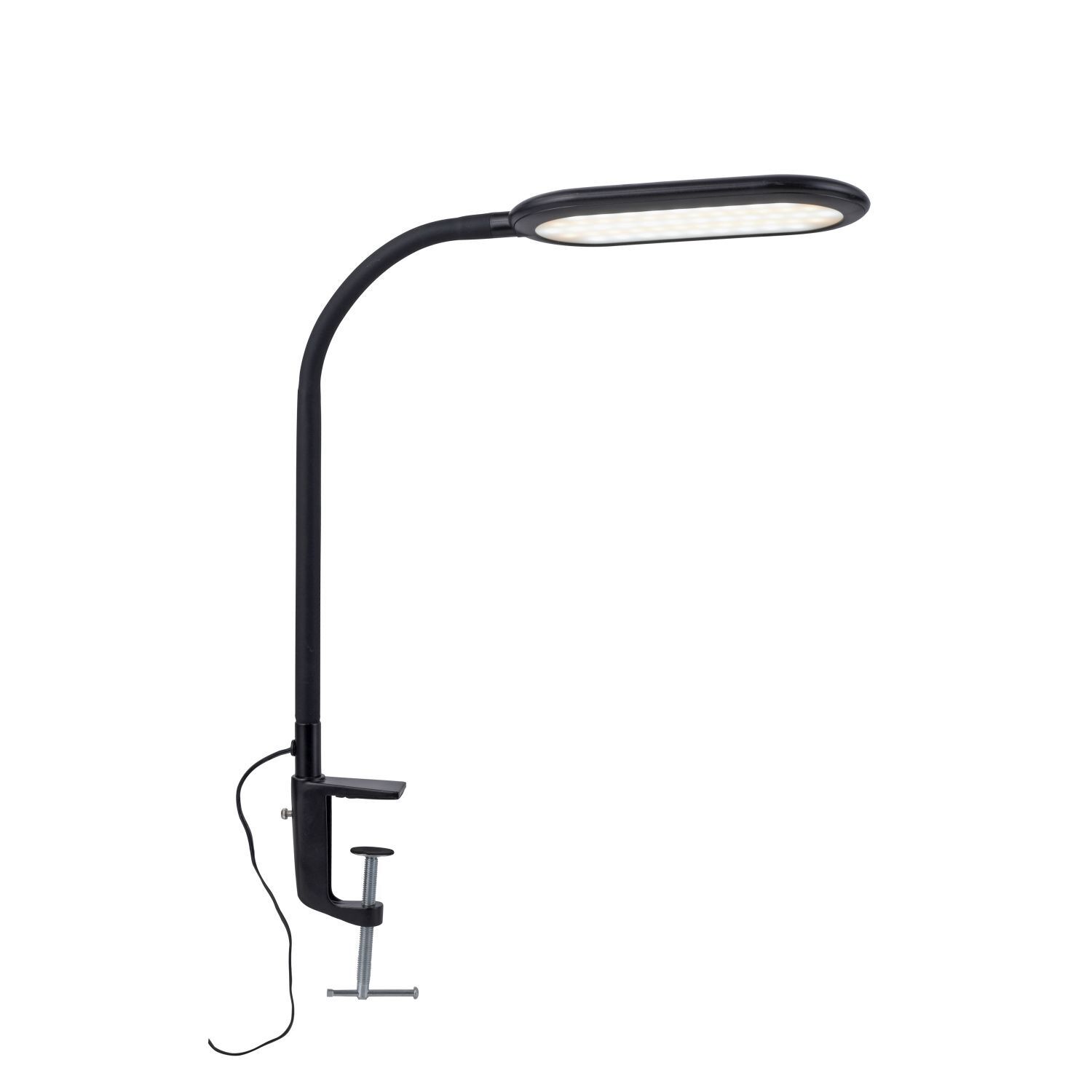 Lampe LED flexible à pince noire 3000-6000 K dimmable
