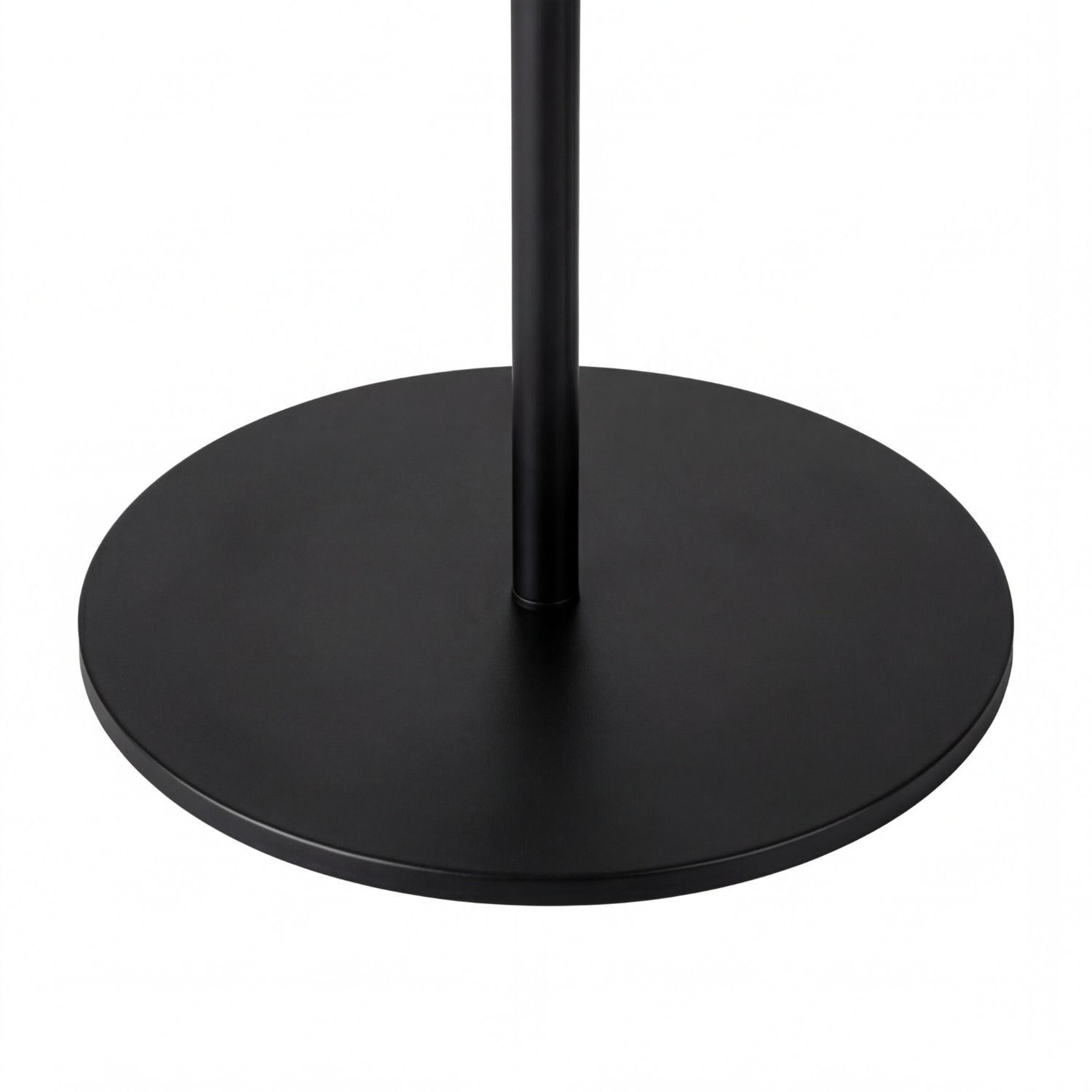 Stehlampe Schwarz Rauchglas Metall Schalter 160 cm E27 tischlampe, basisplatte, metall, schwarz, runde basis