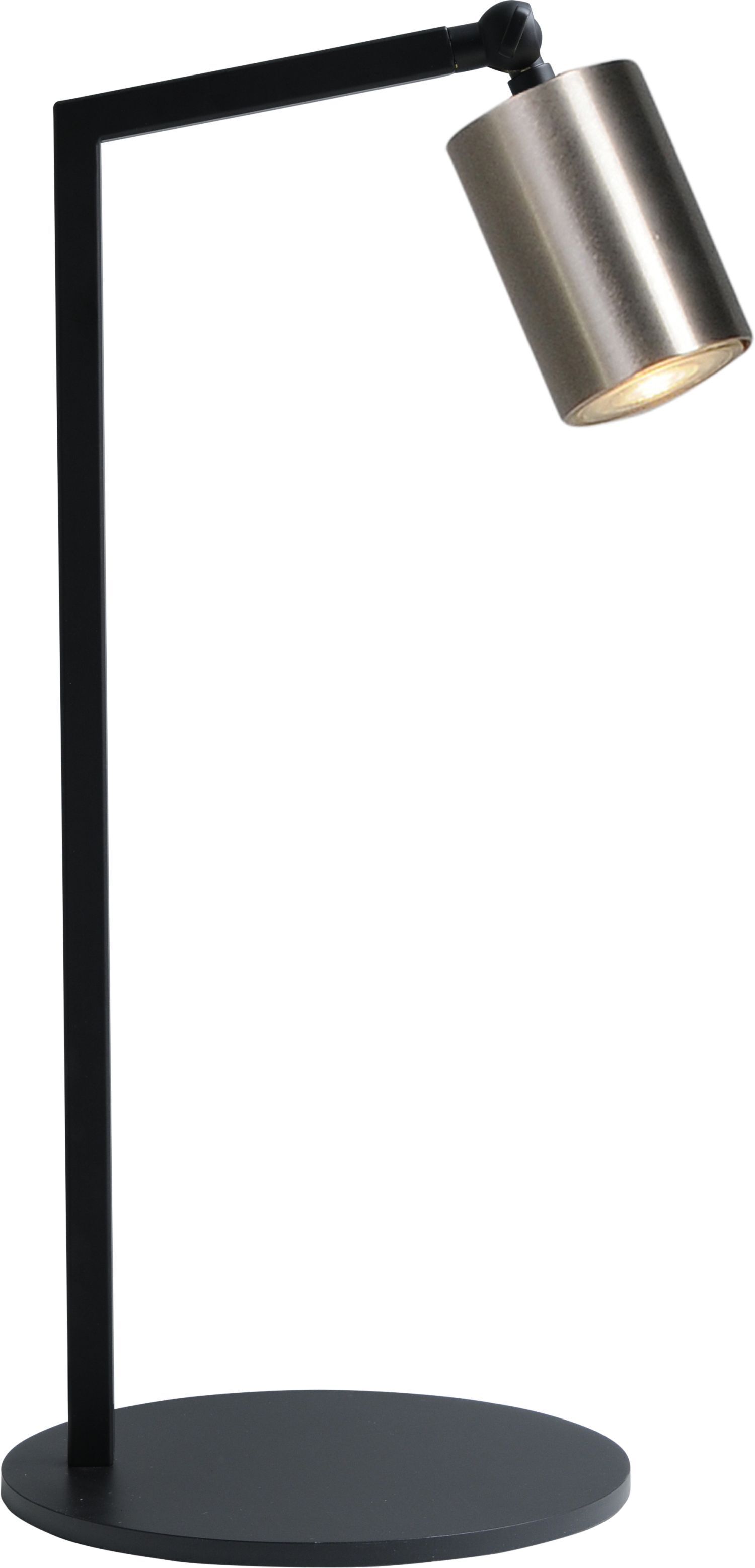 Lampe de bureau métal noir nickel 50 cm ELSIE