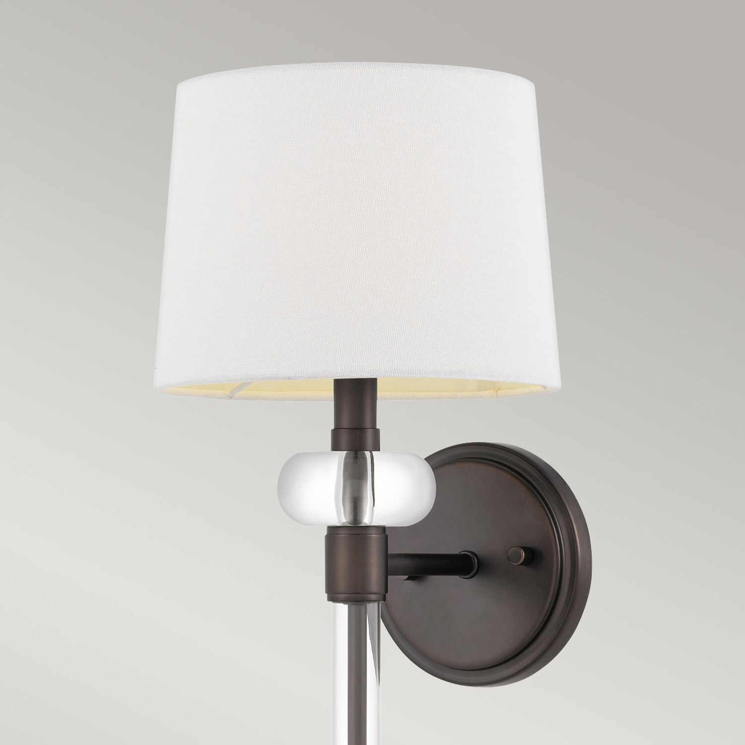 Applique Tissu Métal 67,6 cm de haut Moderne Bronze Antique Blanc