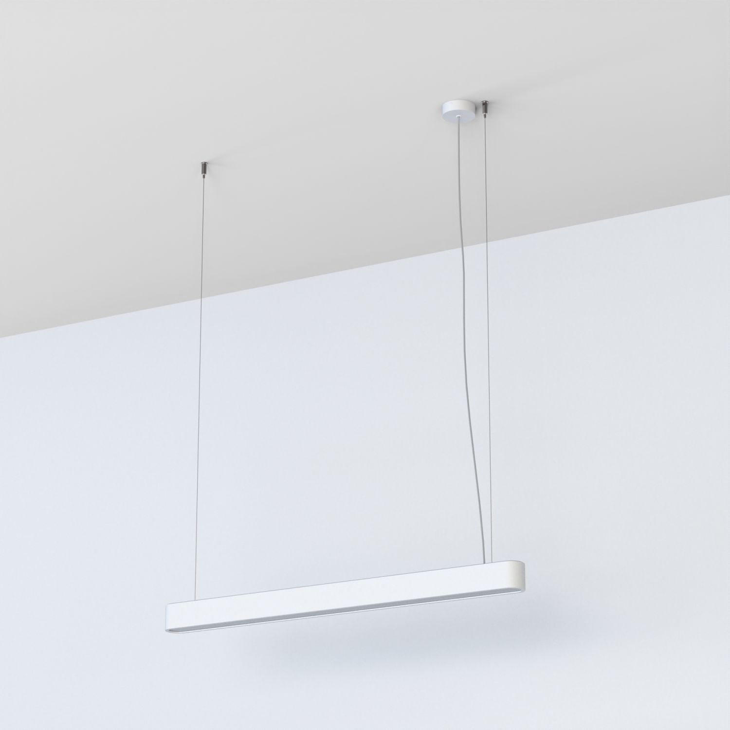Suspension Blanc 3000 K 2300 lm T8 LED allongée 95 cm