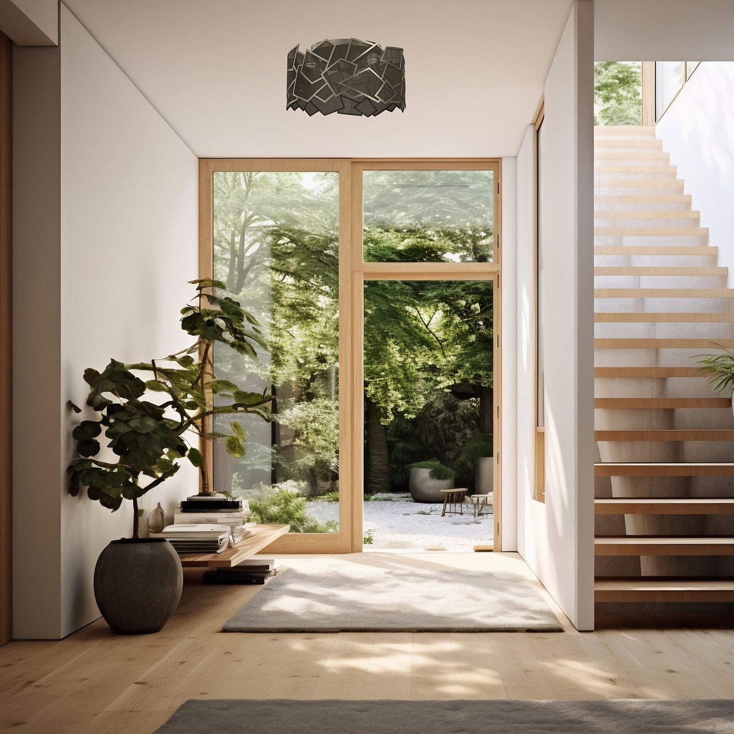 Drinnen, Innenarchitektur, Pflanze, Foyer, Fußboden