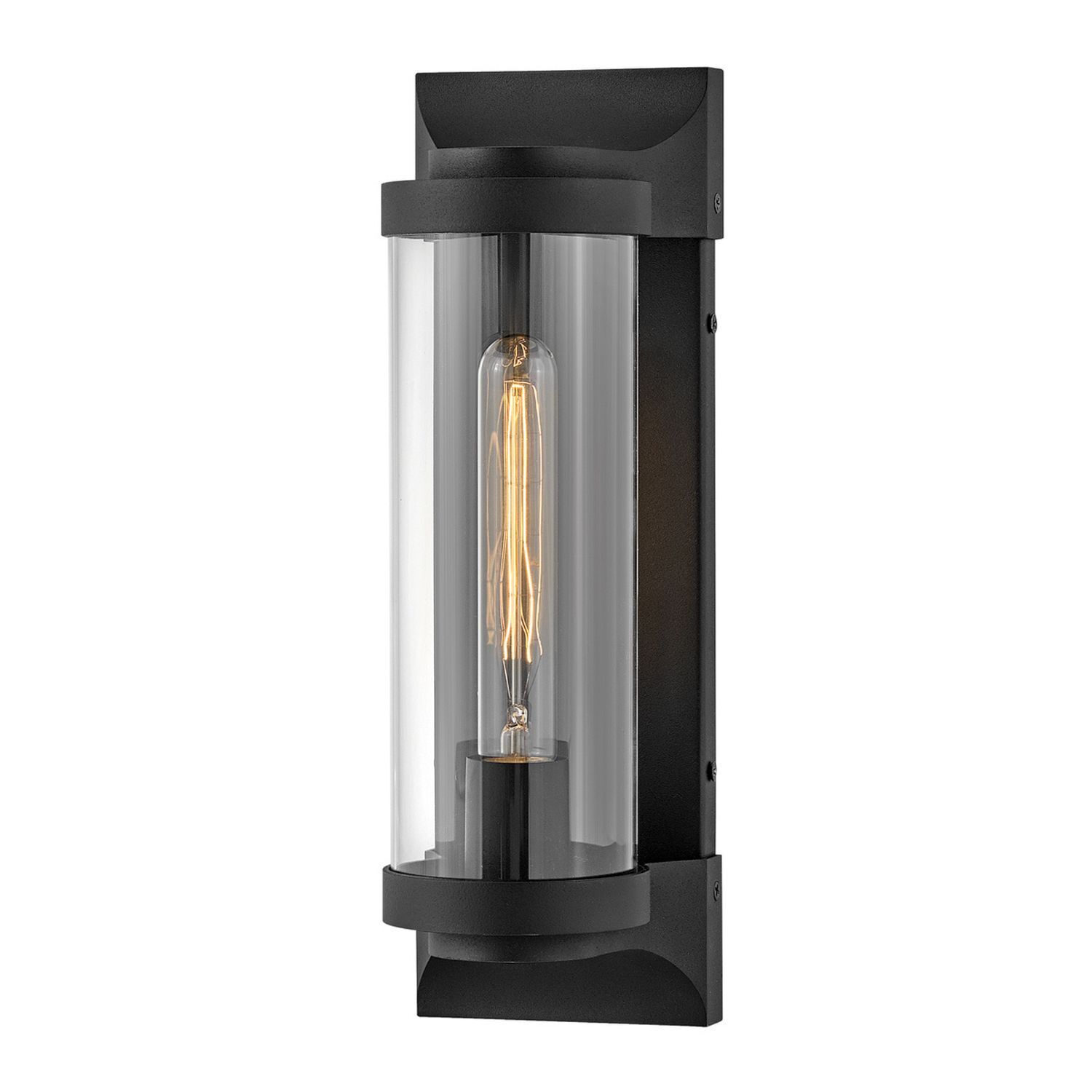 Lampe d'extérieur mur entrée 35,6 cm de haut IP44 E27 noir