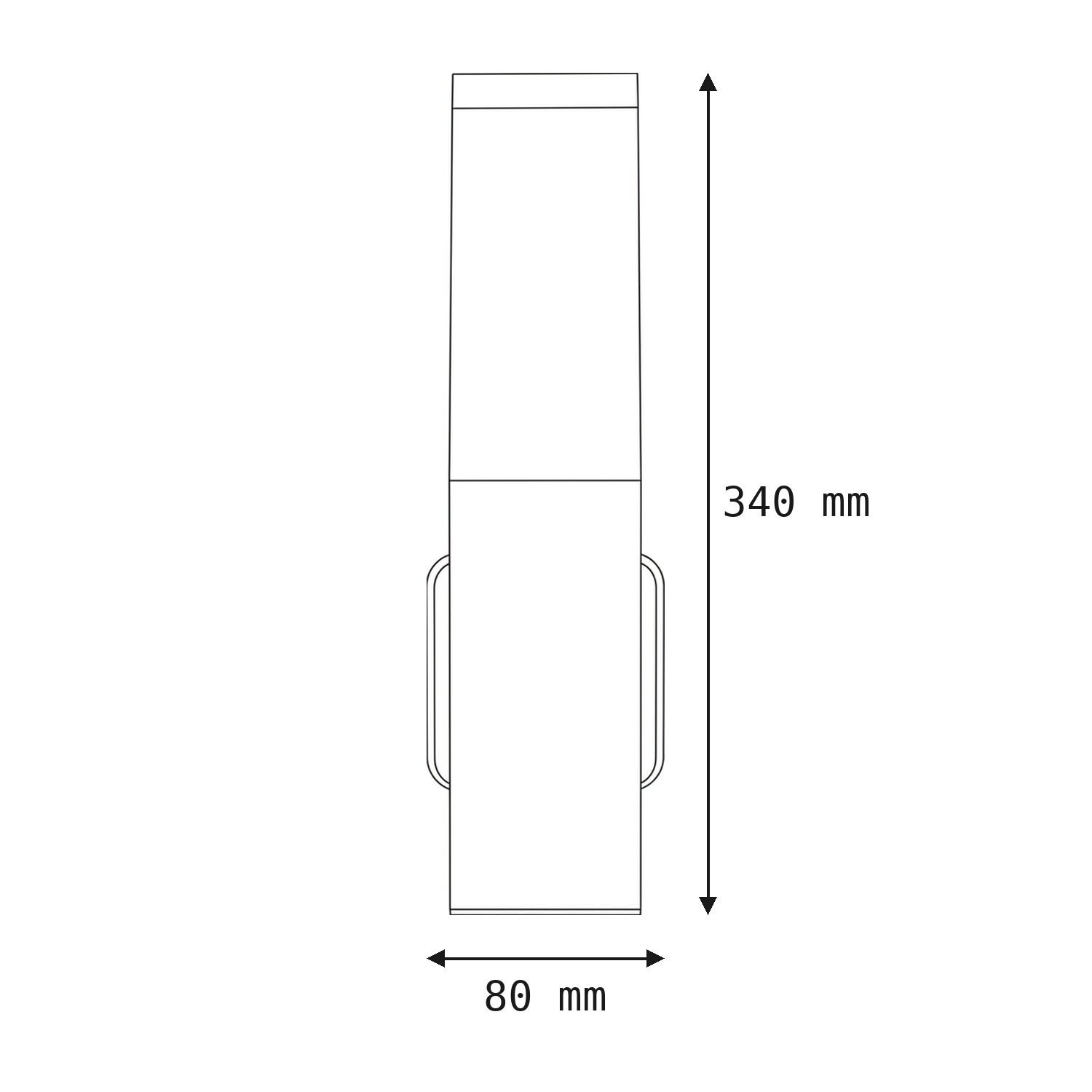 abmessungen, 340mm, 80mm, schrank, hülle