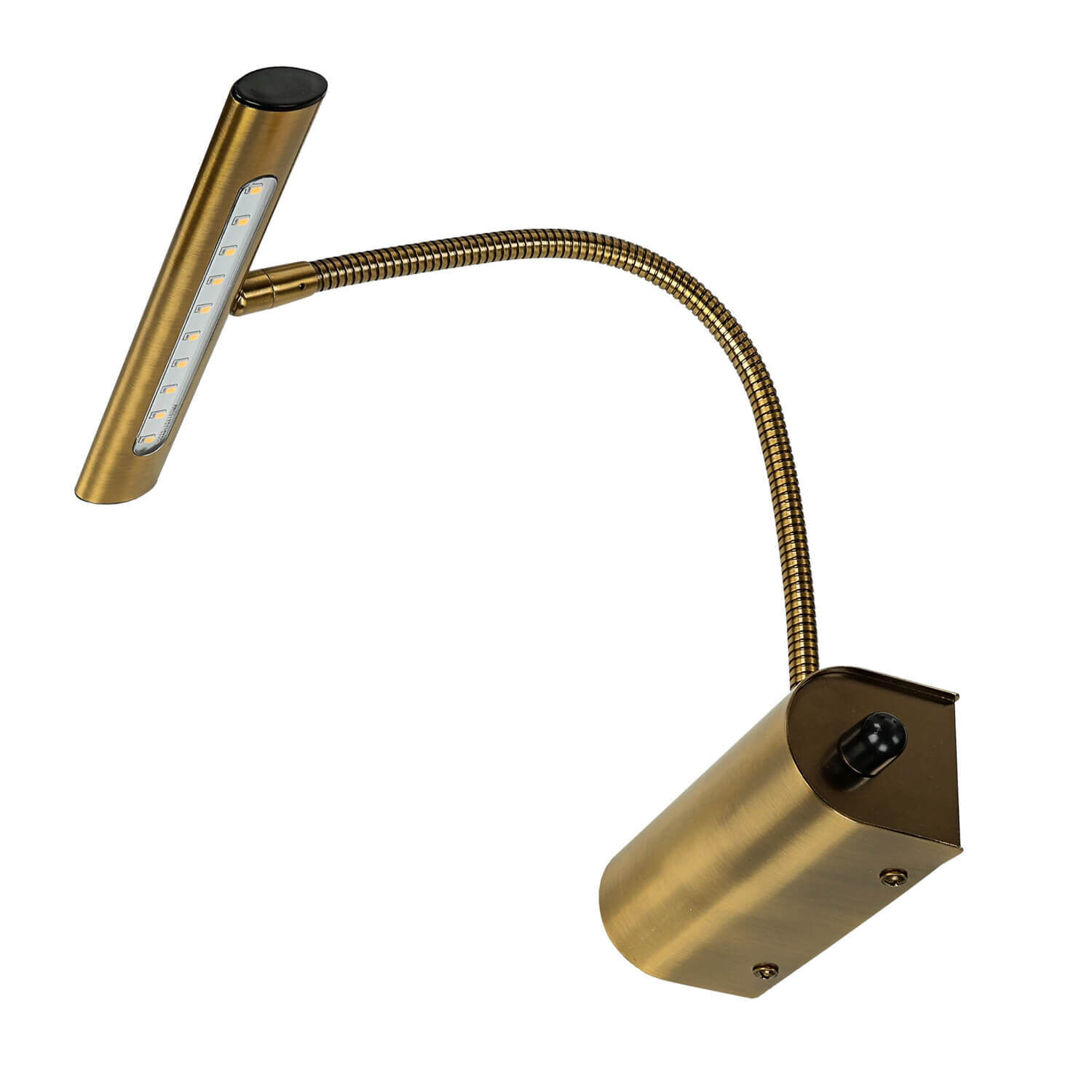 Applique murale LED CURTIS en laiton vieilli
