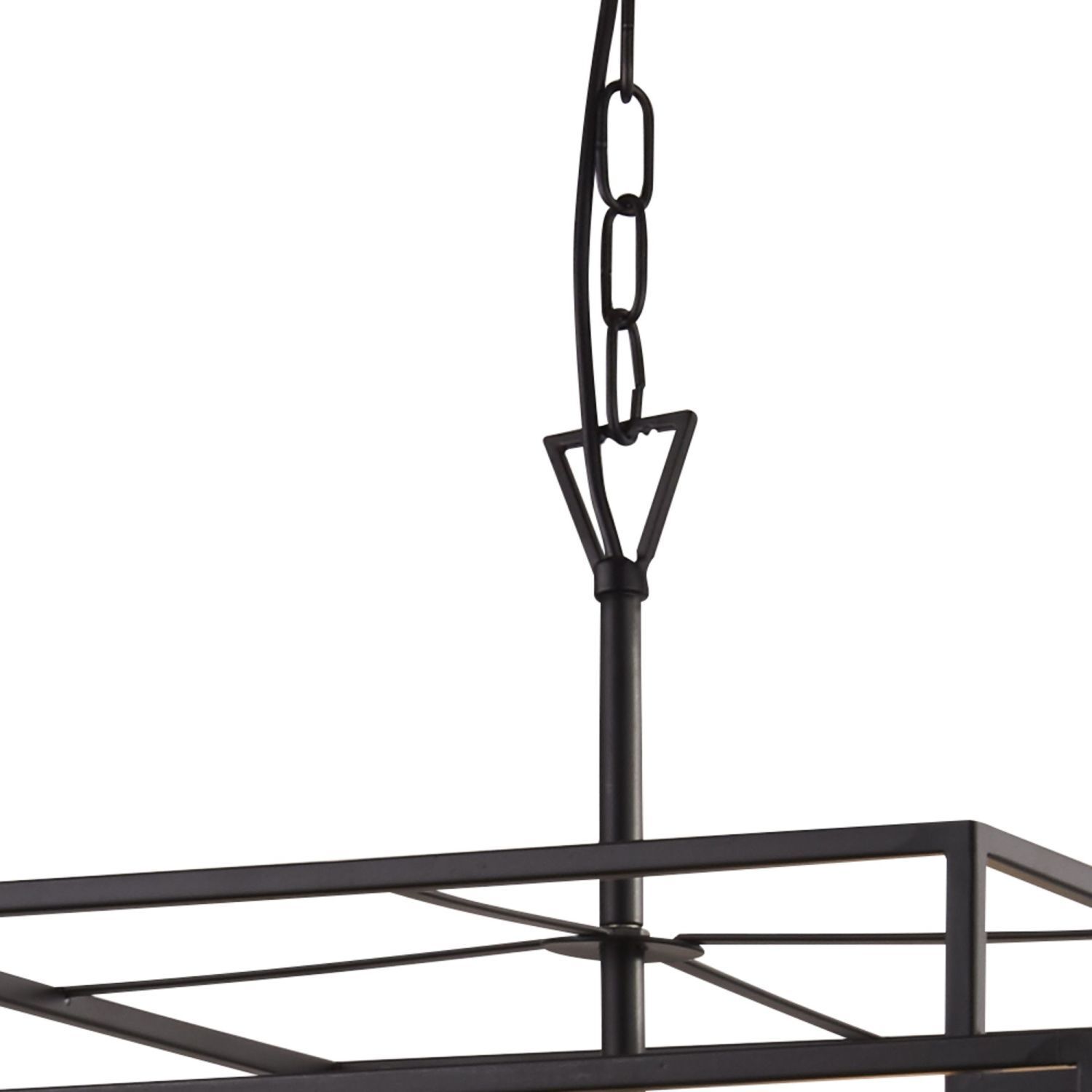 Lampe à suspendre métal L : 45 cm noir mat bronze E27