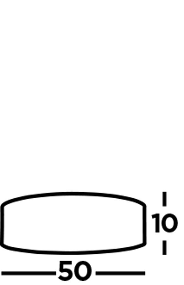 Plafonnier rond Ø 50 cm H : 10 cm Gris velours Abat-jour 3x E27