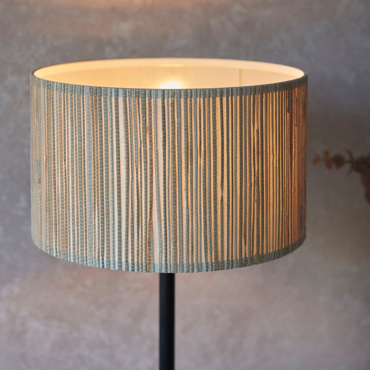 Lampe de table E27 41 cm de haut Herbe de mer Métal Moderne Boho