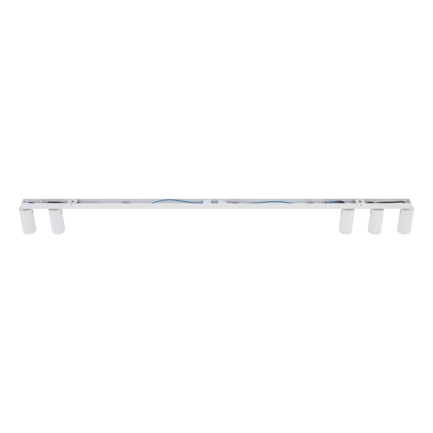 LED Leiste, Arme Beleuchtung, Wand- oder Unterbauleiste, Schwarz-weiß, Kabel sichtbar