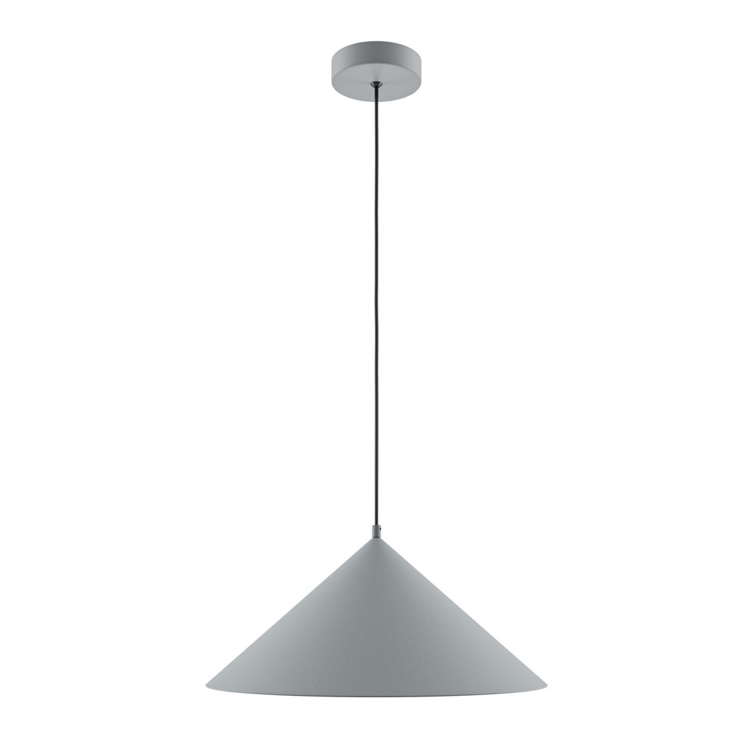 Lampe à suspendre métal E27 Ø 35 cm rond H : max. 318 cm Gris
