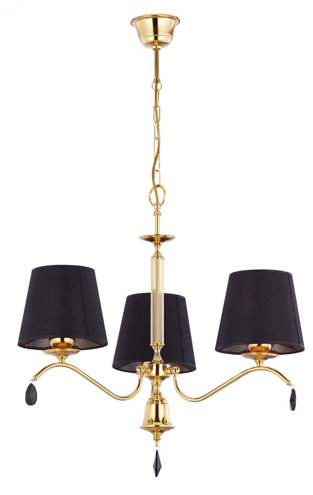 Lustre classique métal E27 3 flammes