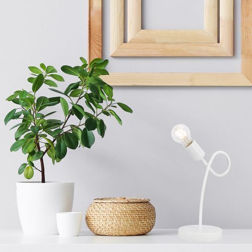 Lampe de table en métal Éclairage blanc Moderne H:32cm
